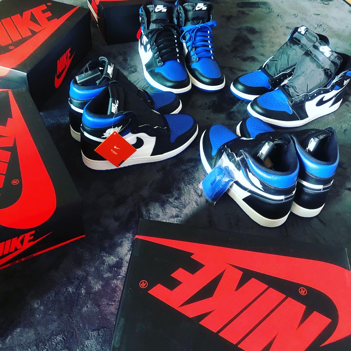 Jordan 1 Retro High OG Royal Toe 착용 스타일