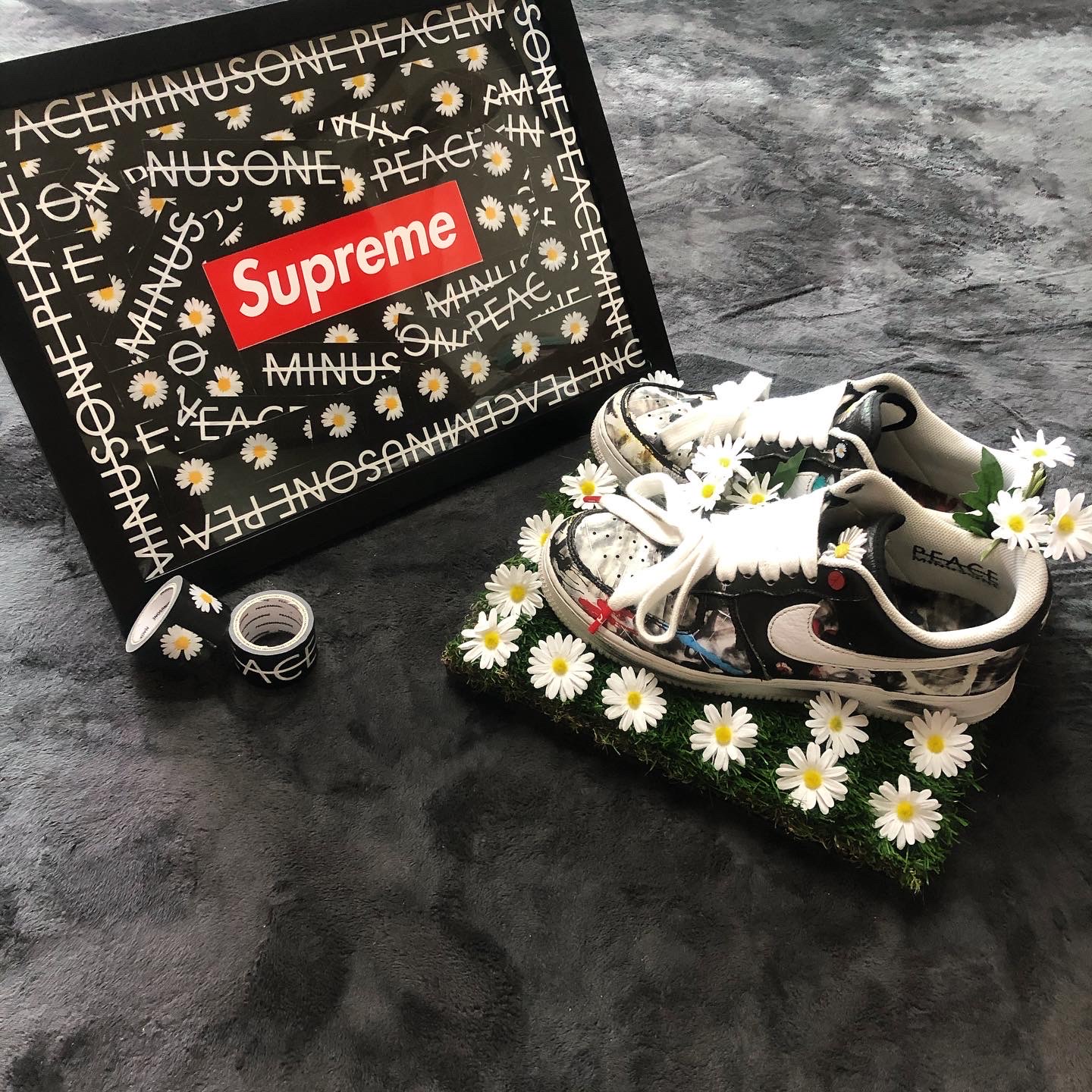 Nike x Peaceminusone Air Force 1 Low Para-Noise 착용 스타일