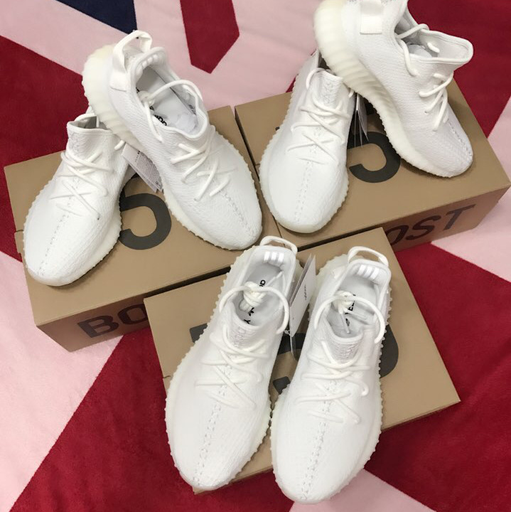 Adidas Yeezy Boost 350 V2 Cream/Triple White, Adidas Yeezy Boost 350 V2 Static - Non-Reflective 2018 착용 스타일 - 1