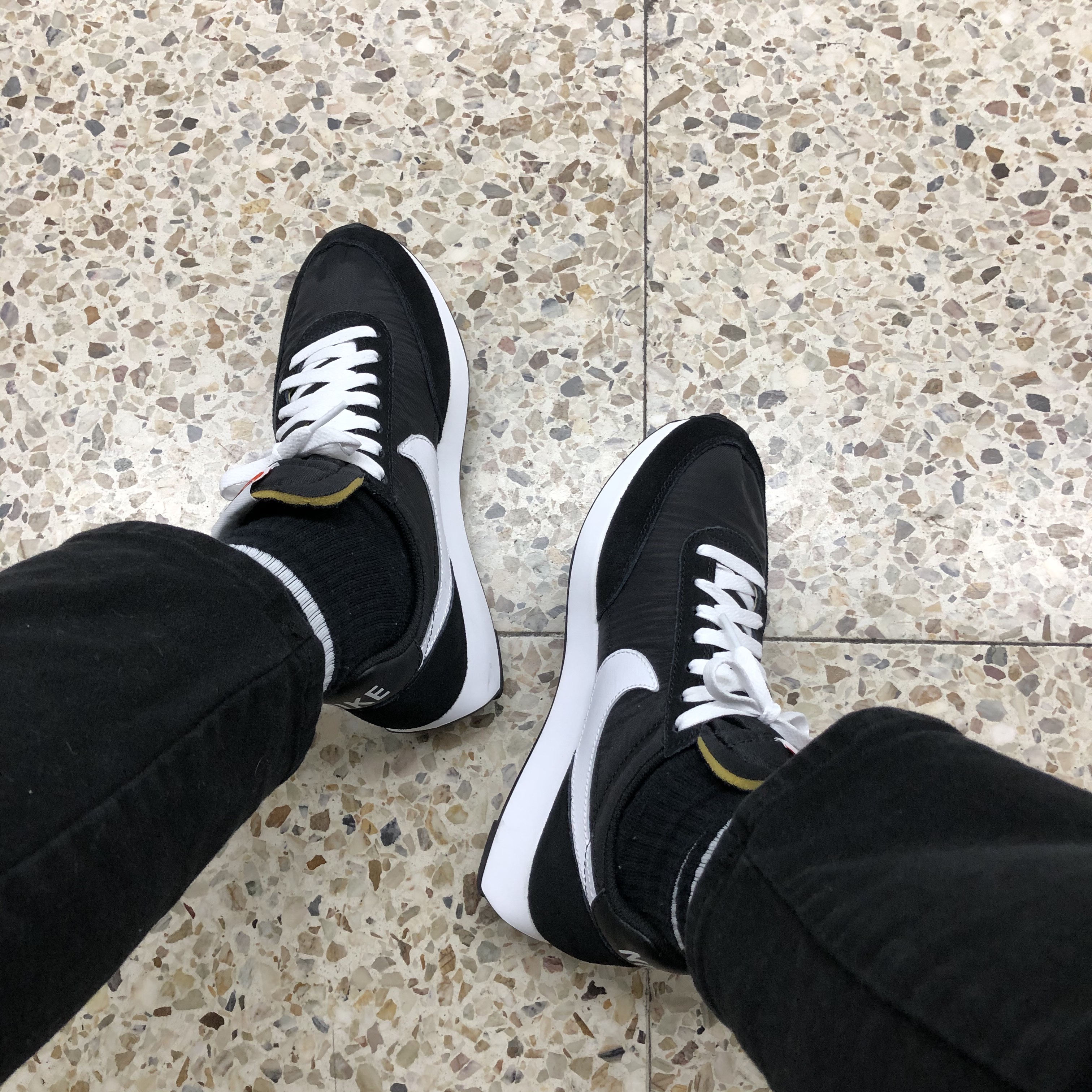 Nike Air Tailwind 79 Black White 착용 스타일