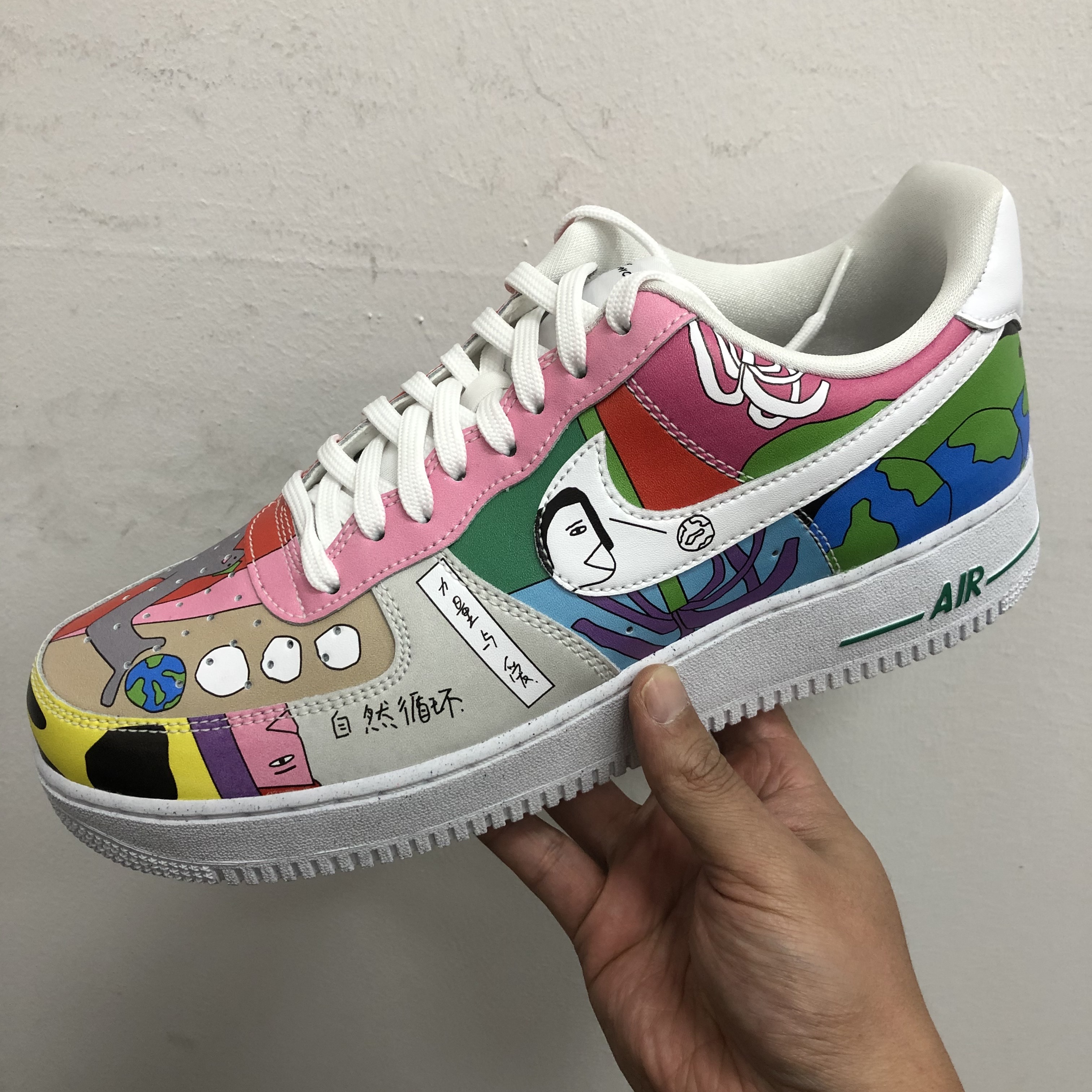 Nike x Ruohan Wang Air Force 1 Low Flyleather 착용 스타일