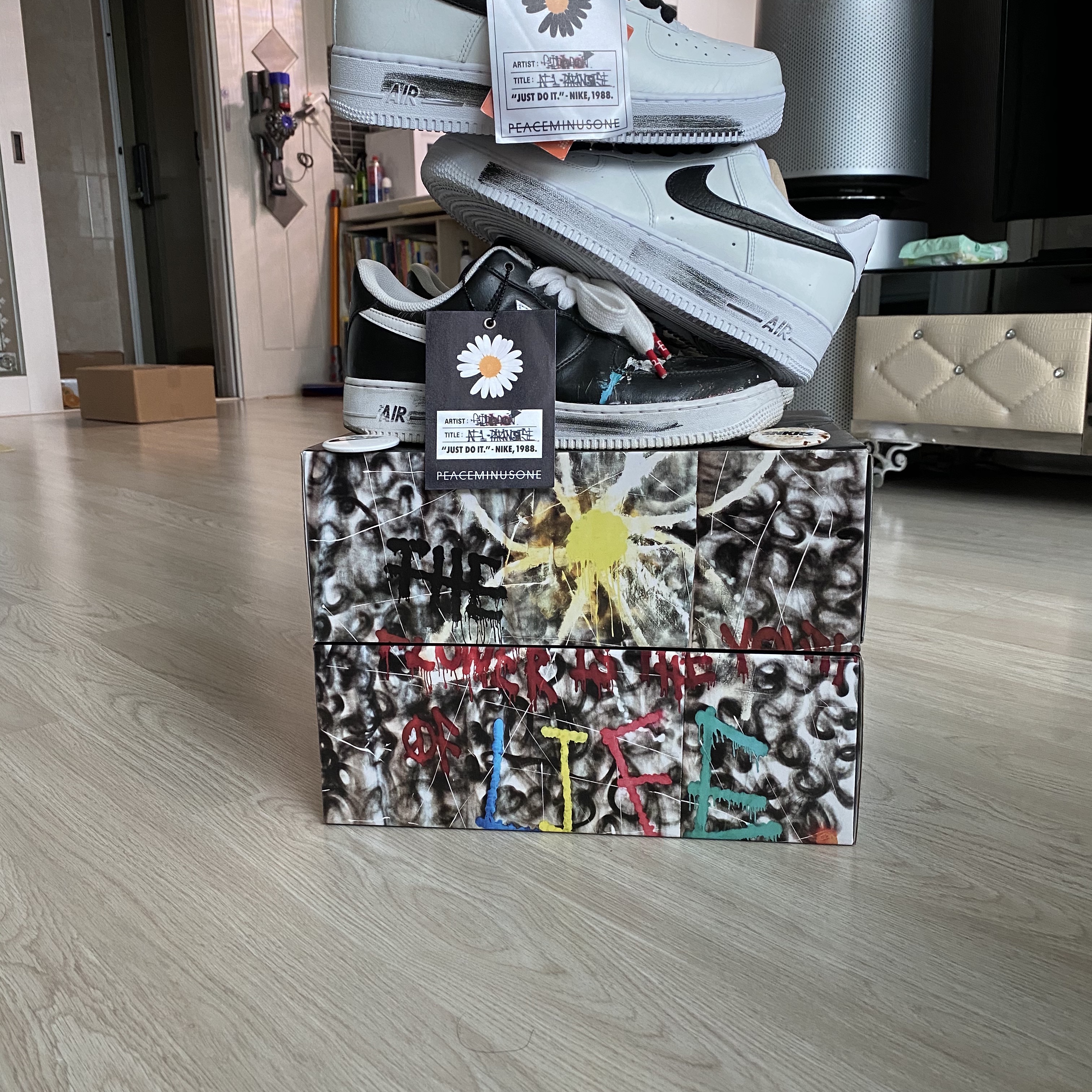 Nike x Peaceminusone Air Force 1 Low Para-Noise 2.0, Nike x Peaceminusone Air Force 1 Low Para-Noise 착용 스타일