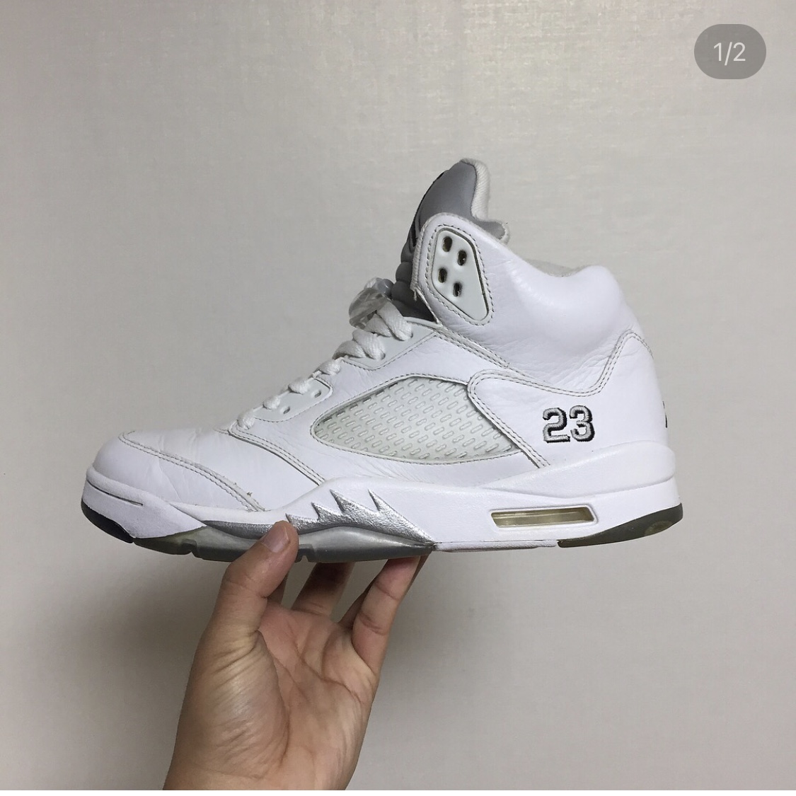Jordan 5 Retro Metallic White 2015 착용 스타일