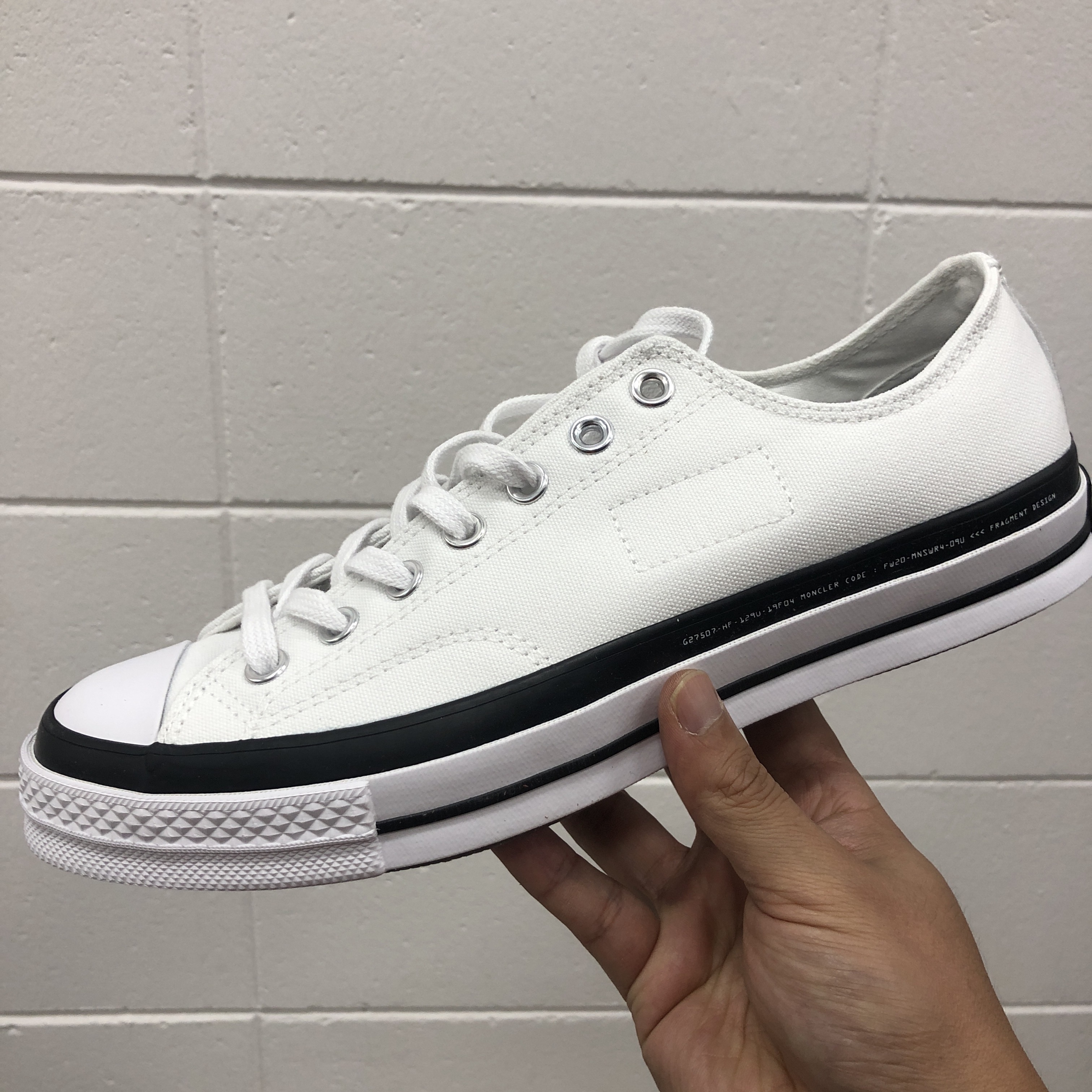Converse x Moncler x Fragment Chuck 70 Ox White 착용 스타일