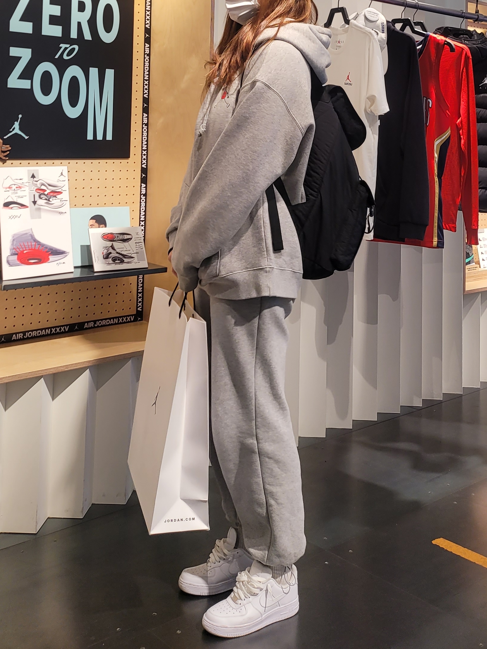 (W) Nike Air Force 1 '07 Low White 착용 스타일