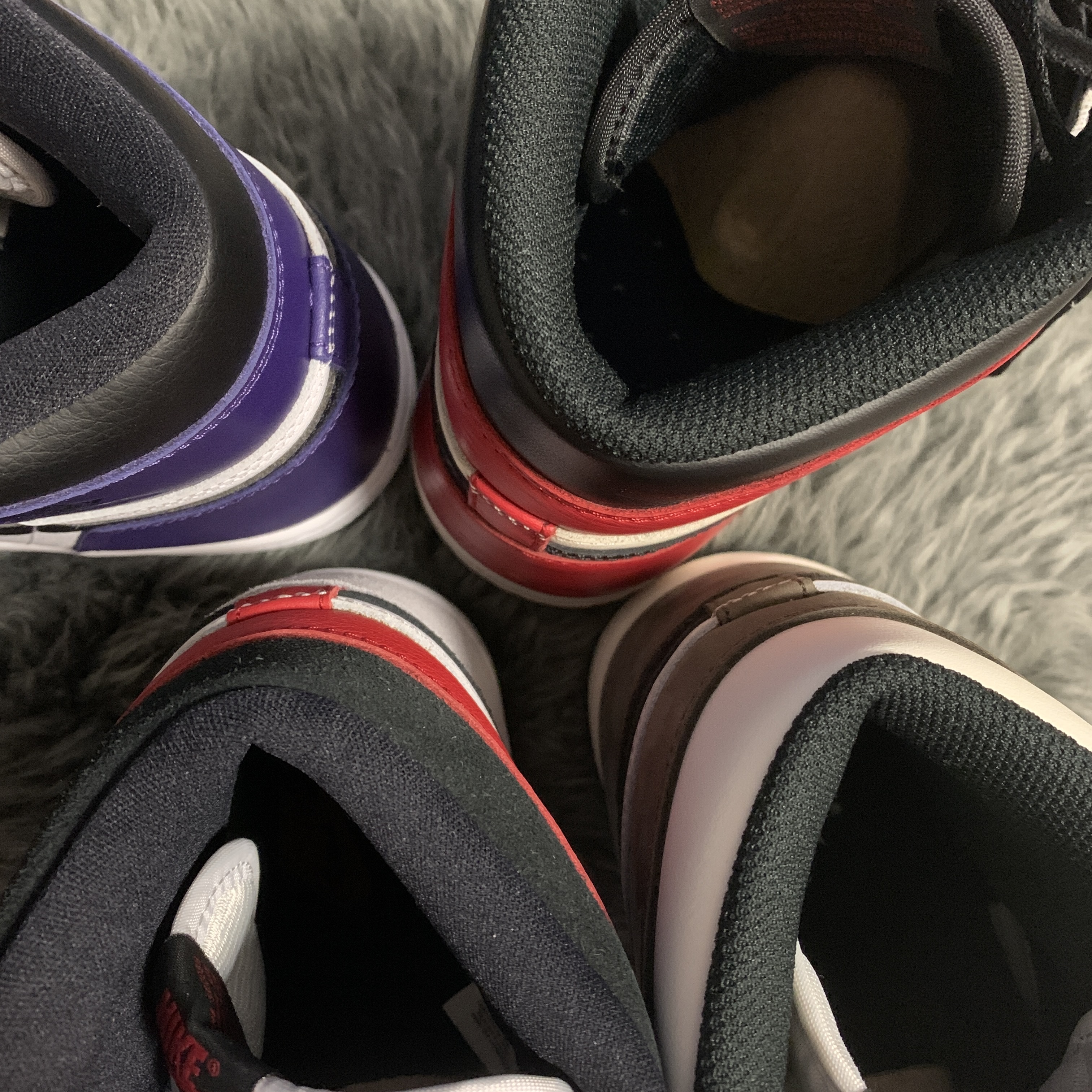 Jordan 1 Retro High OG Black Mocha, Jordan 1 Retro High OG Bred Toe 착용 스타일