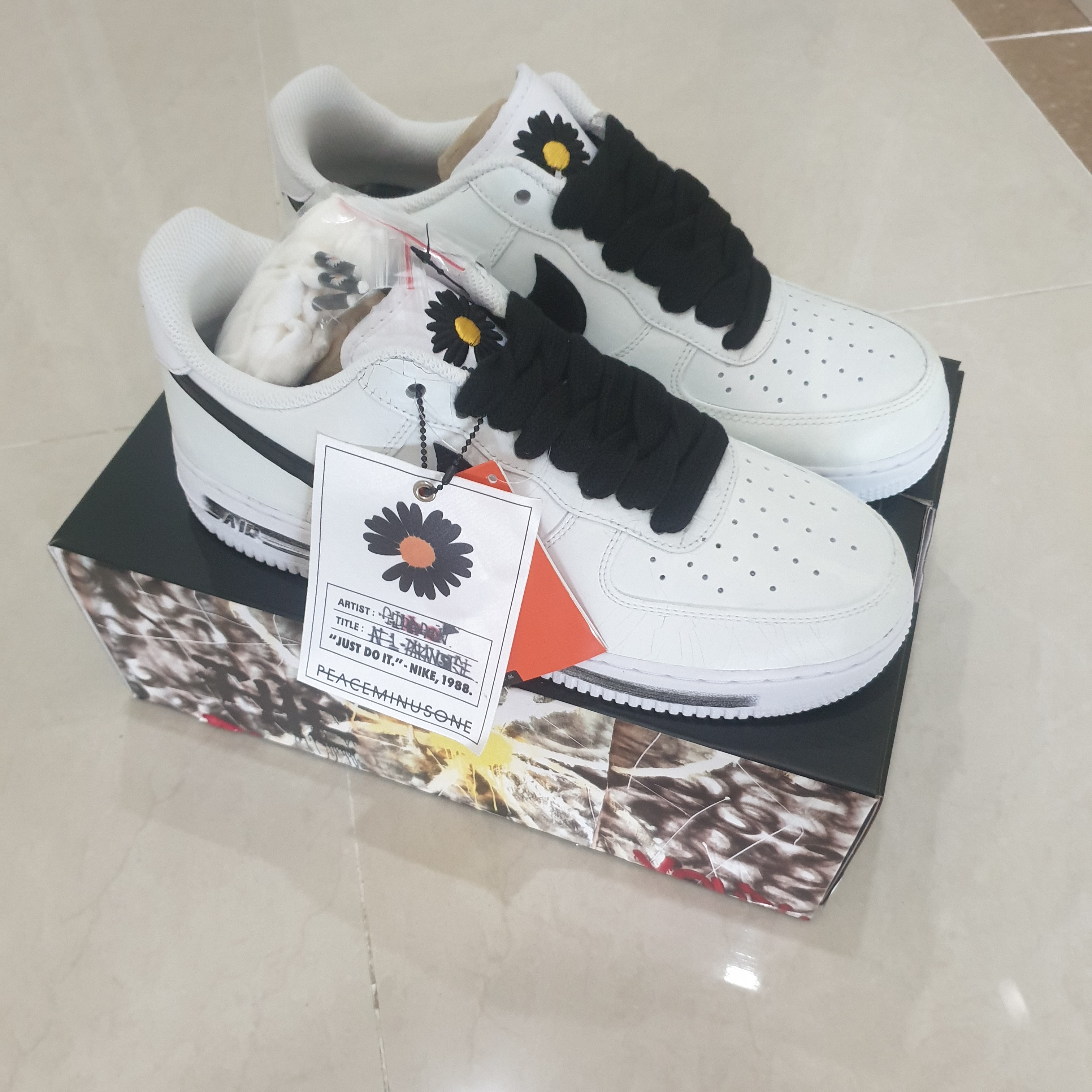 Nike x Peaceminusone Air Force 1 Low Para-Noise 2.0 착용 스타일 - 1