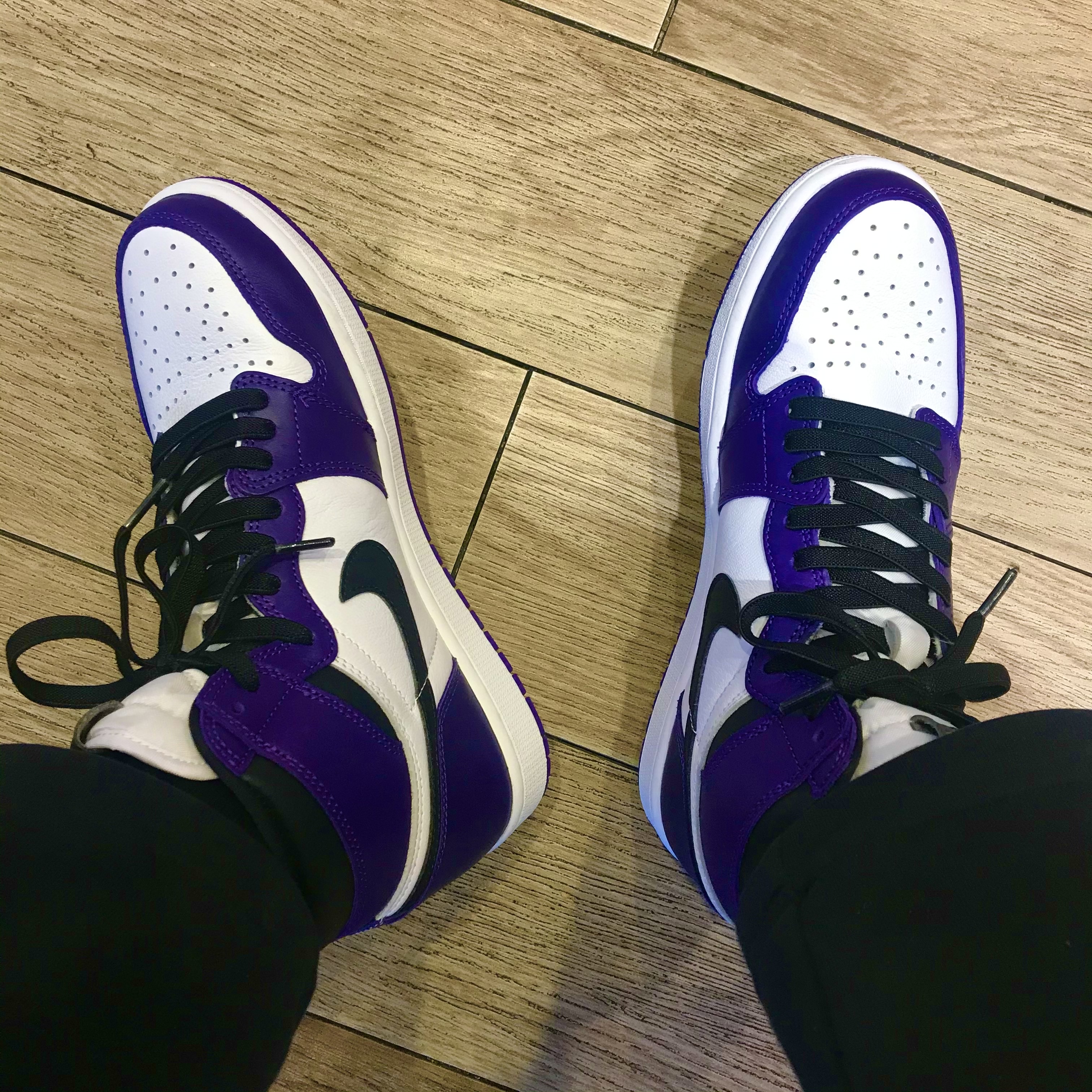 Jordan 1 Retro High OG Court Purple 2020 착용 스타일 - 1