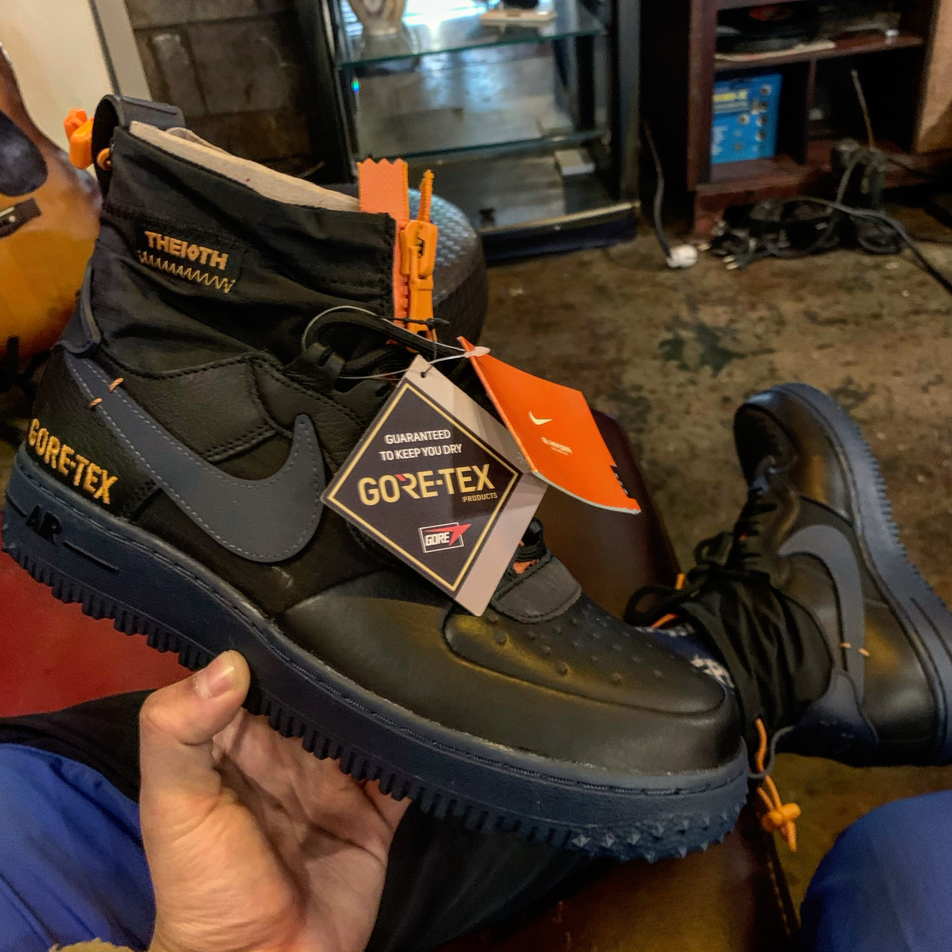 Nike Air Force 1 Winter Gore-Tex Black 착용 스타일