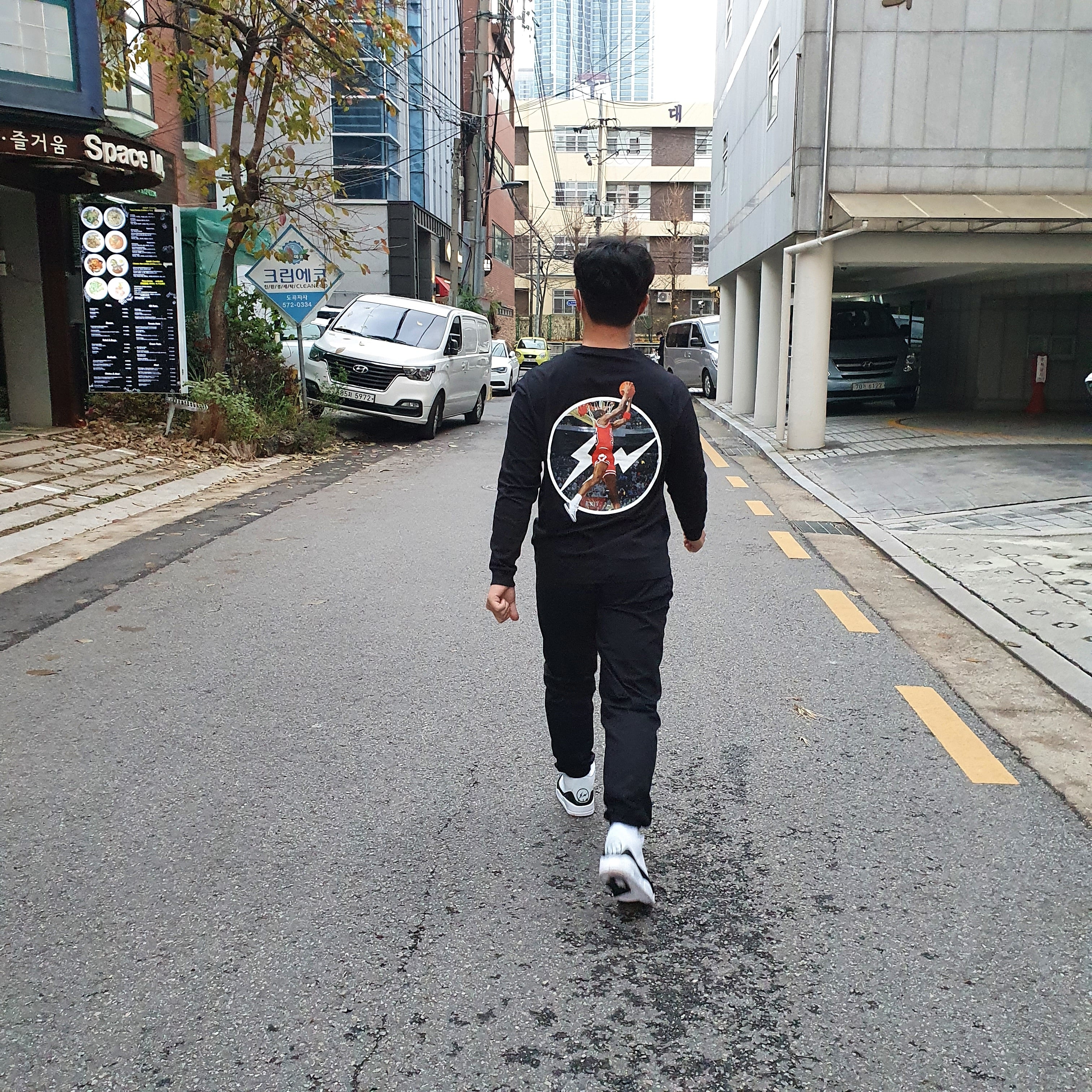 Jordan 3 x Fragment Retro SP White Black 착용 스타일