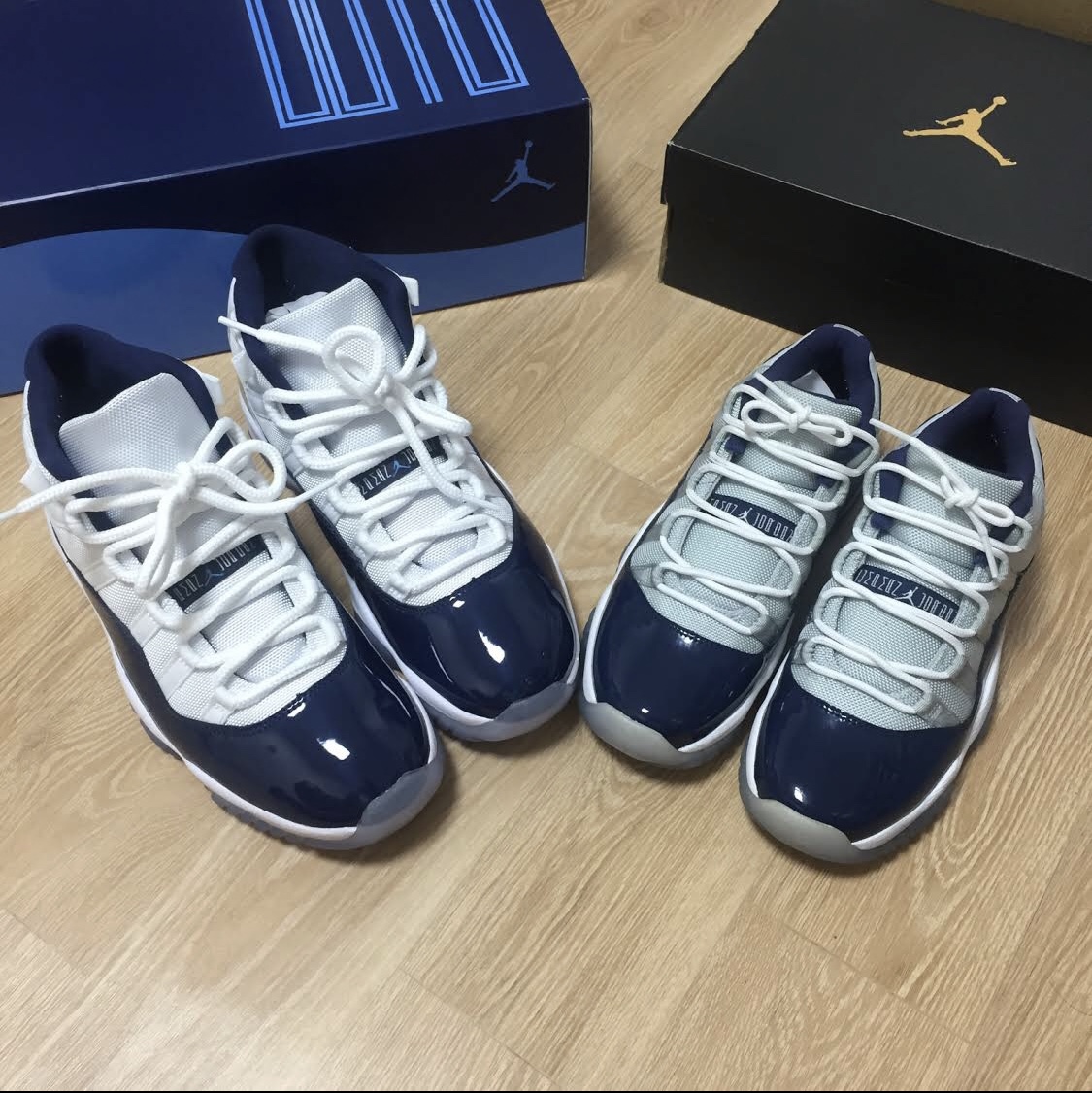 Jordan 11 Retro Win Like 82 UNC, Jordan 11 Retro Low Georgetown 착용 스타일