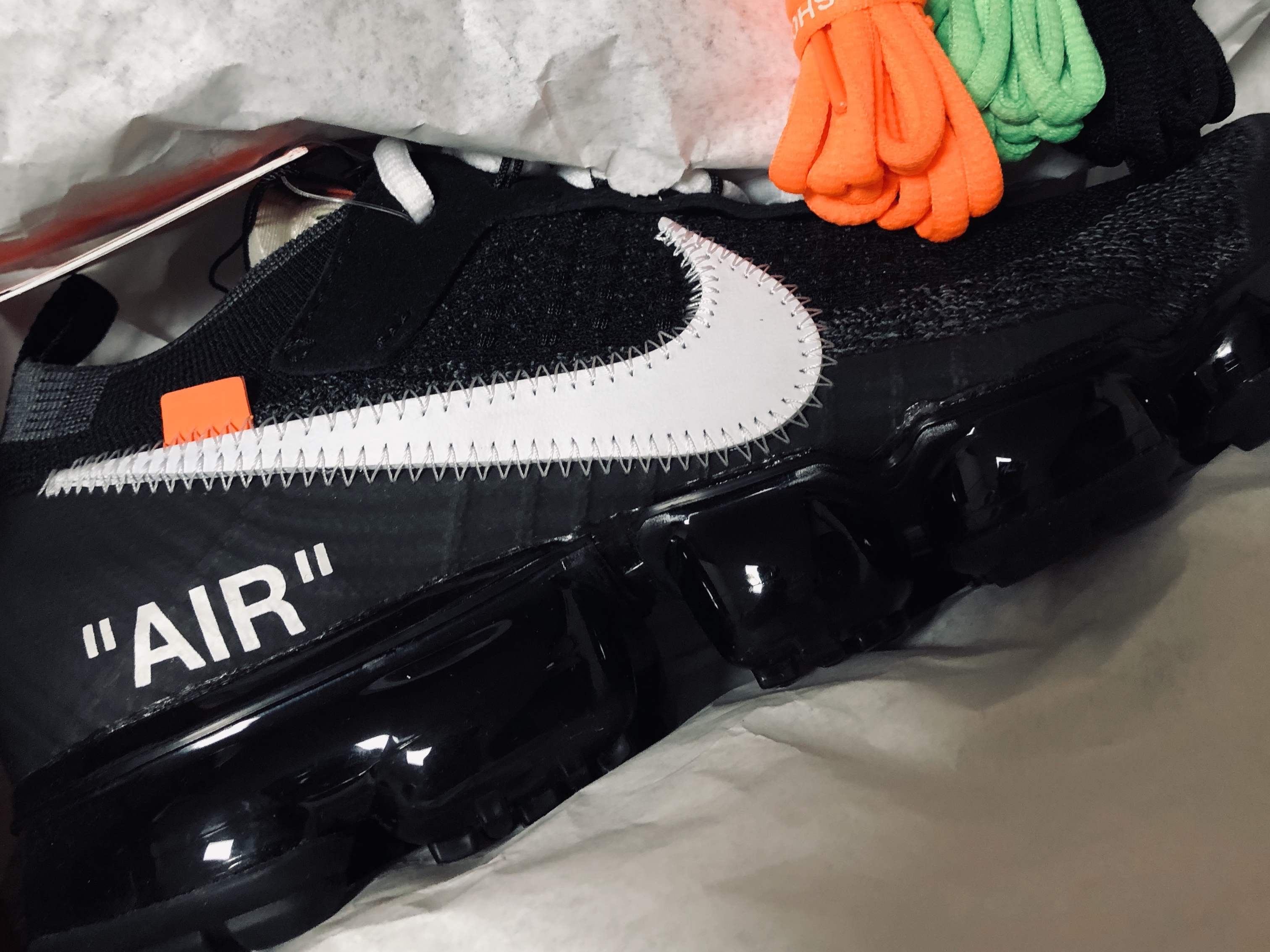 Nike x Off-White Air VaporMax OG Black The Ten 착용 스타일