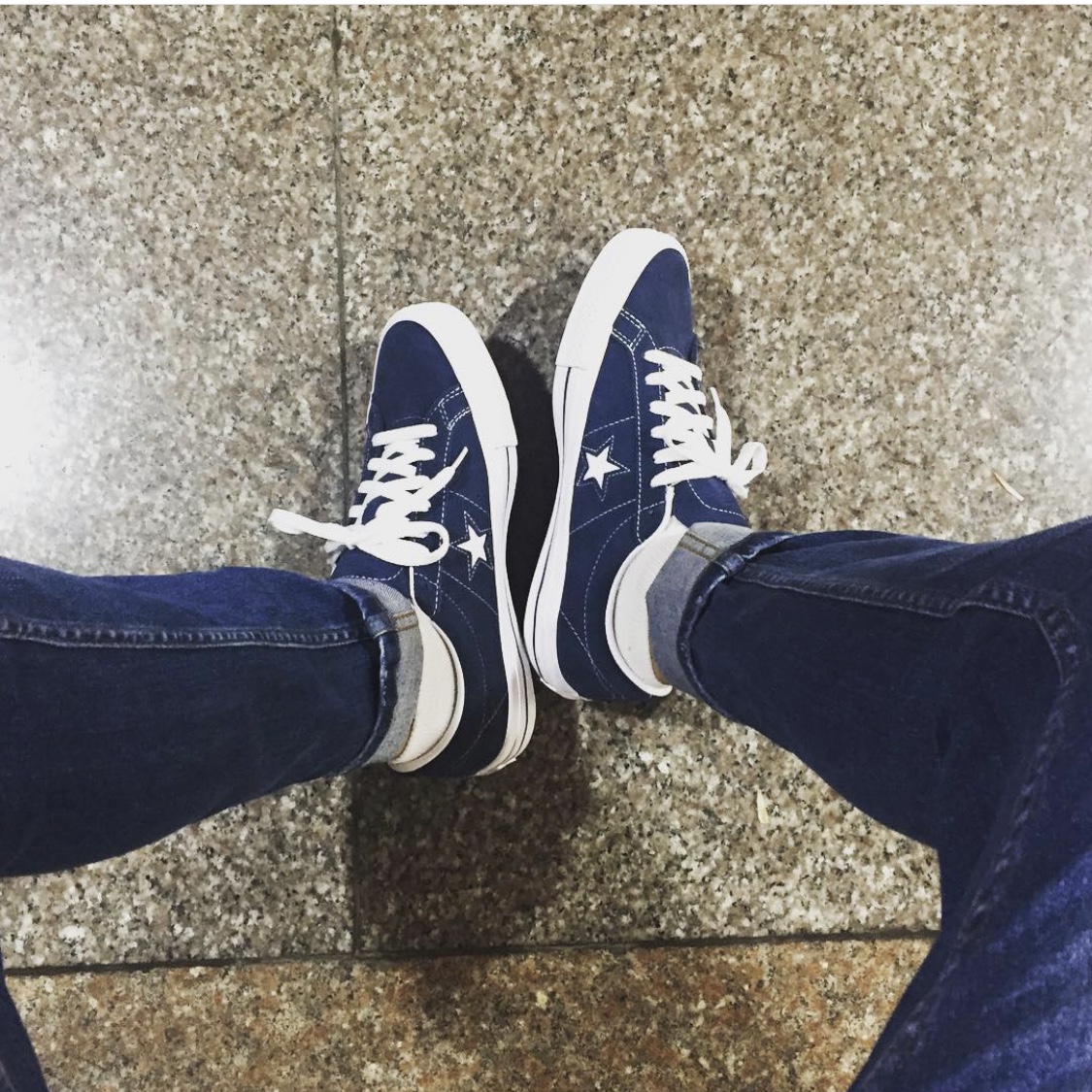 (W) Converse x Faith Connexion One Star Ox Dark Navy 착용 스타일