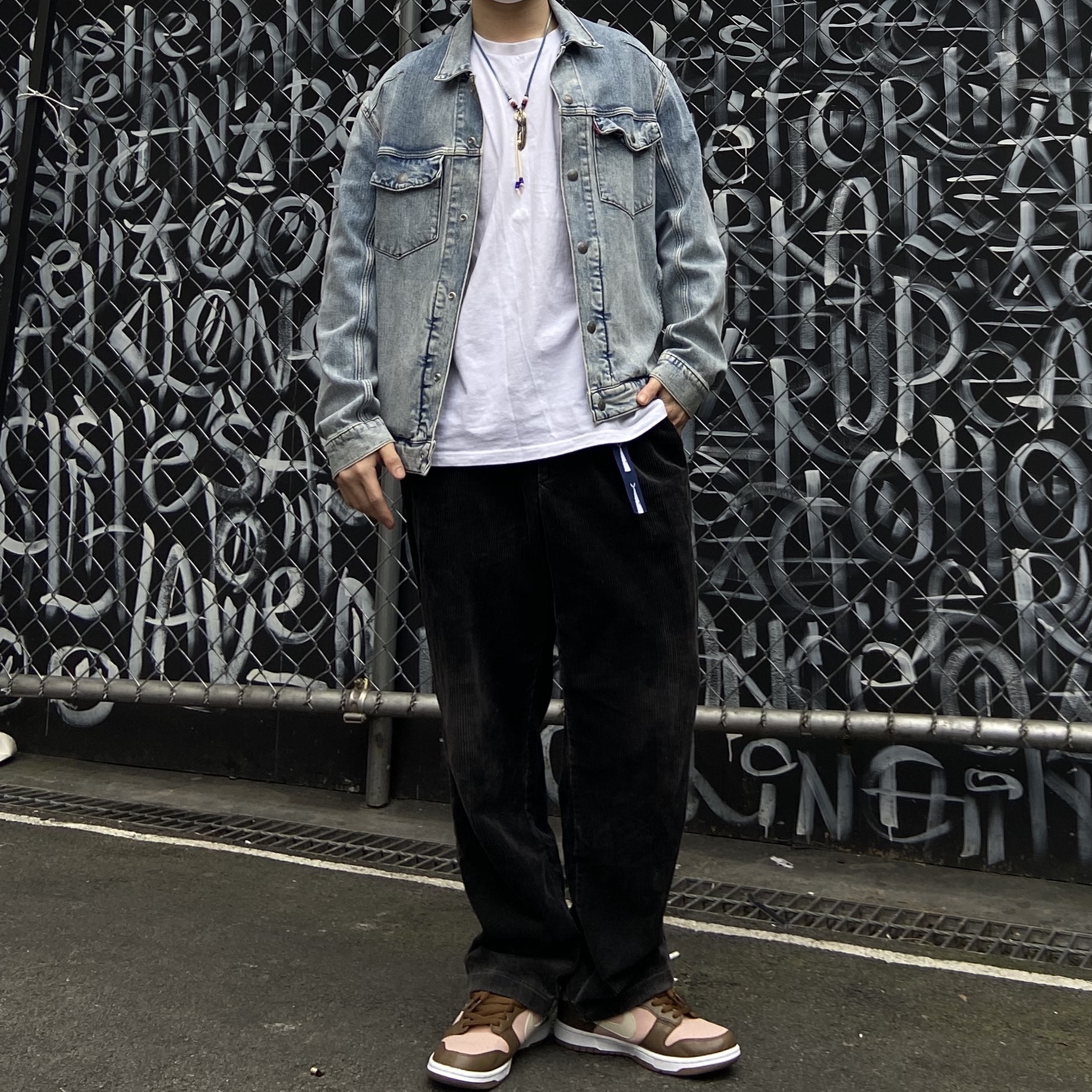 Nike x Stussy Dunk SB Low Cherry 착용 스타일