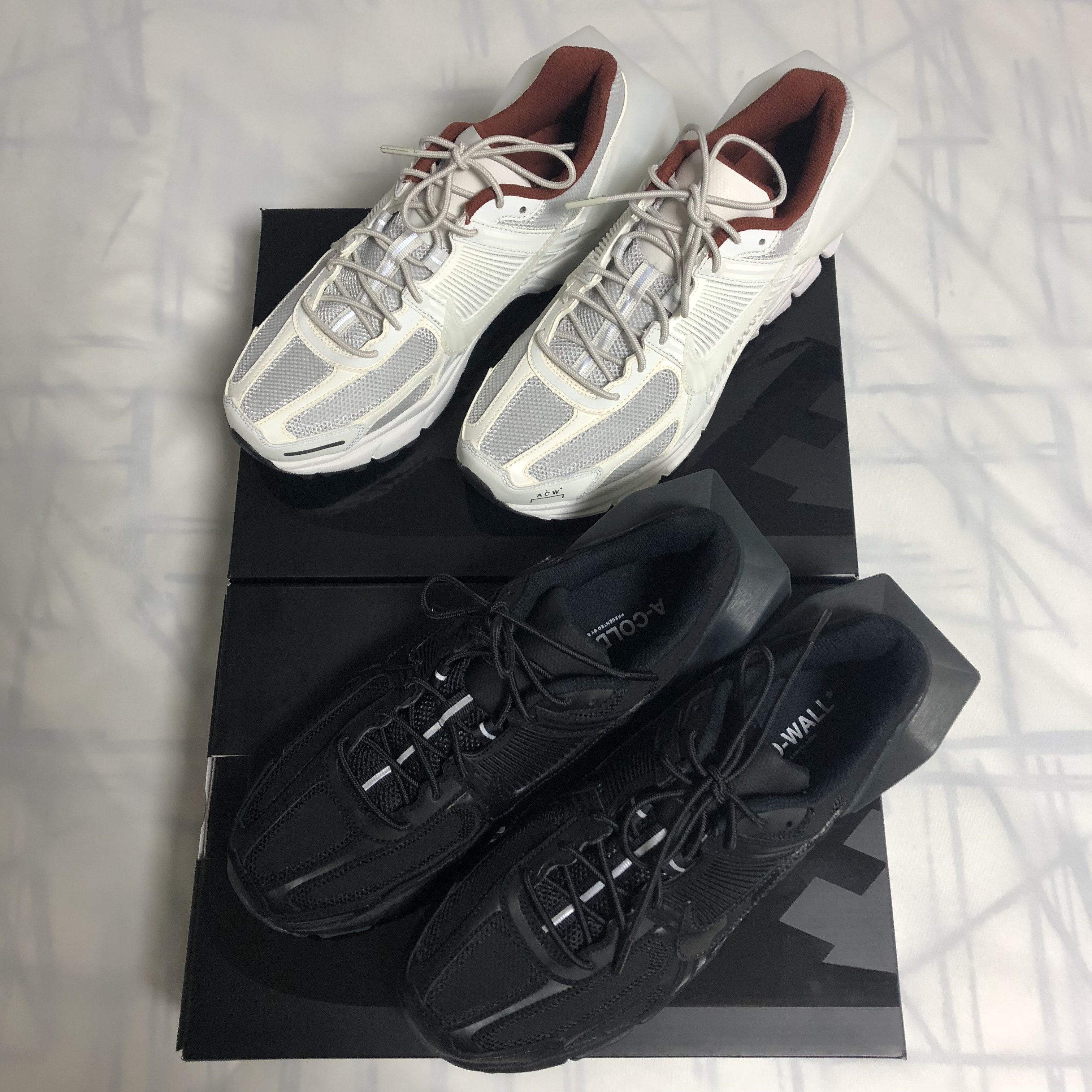 Nike x A-Cold-Wall Zoom Vomero 5 Sail, Nike x A-Cold-Wall Zoom Vomero 5 Black 착용 스타일
