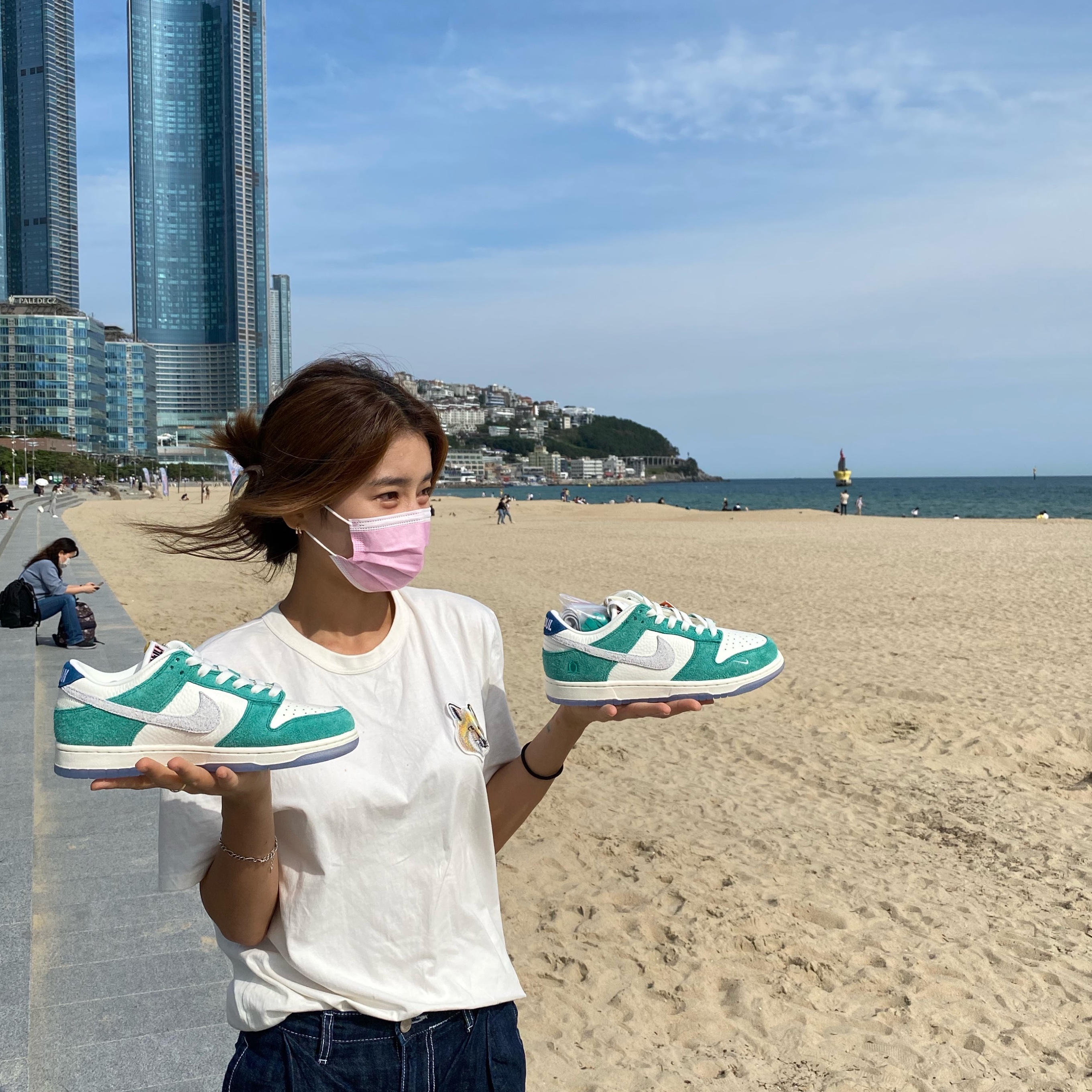 Nike x Kasina Dunk Low Road Sign - Kasina Exclusive 착용 스타일
