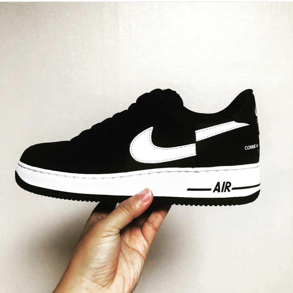 Nike x Comme des Garcons Shirt x Supreme Air Force 1 Low 2018 착용 스타일