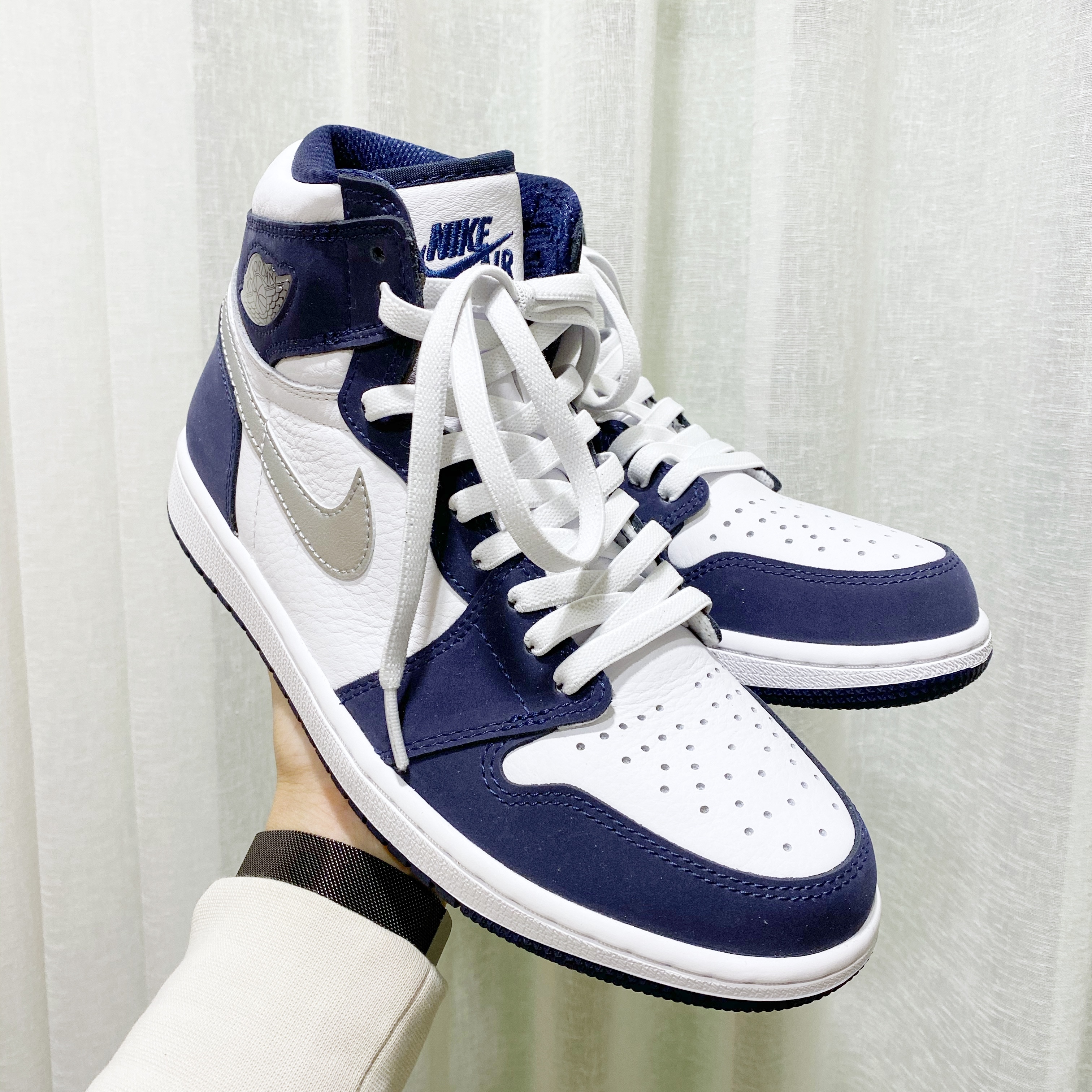 Jordan 1 Retro High OG CO.JP Midnight Navy 착용 스타일