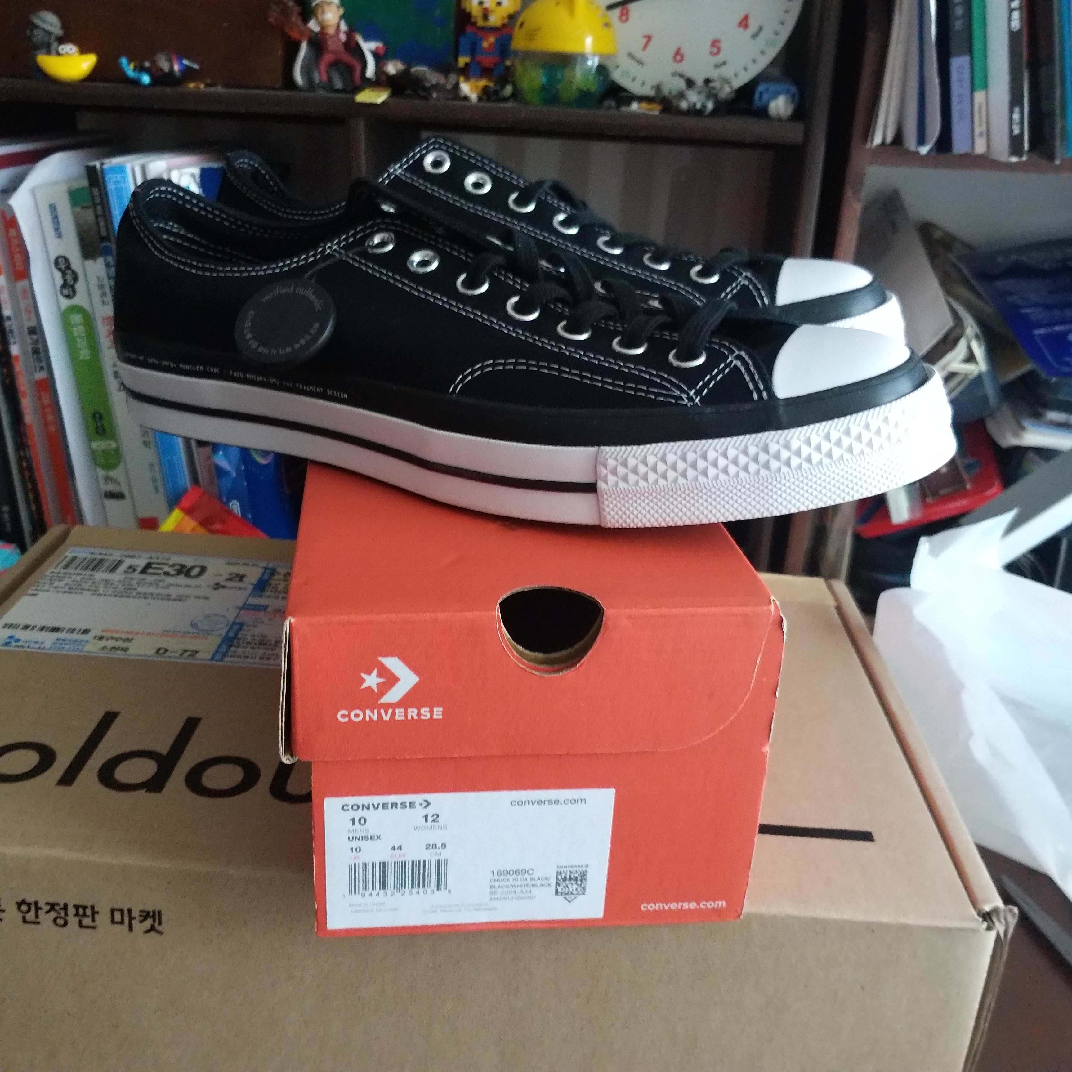 Converse x Moncler x Fragment Chuck 70 Ox Black 착용 스타일