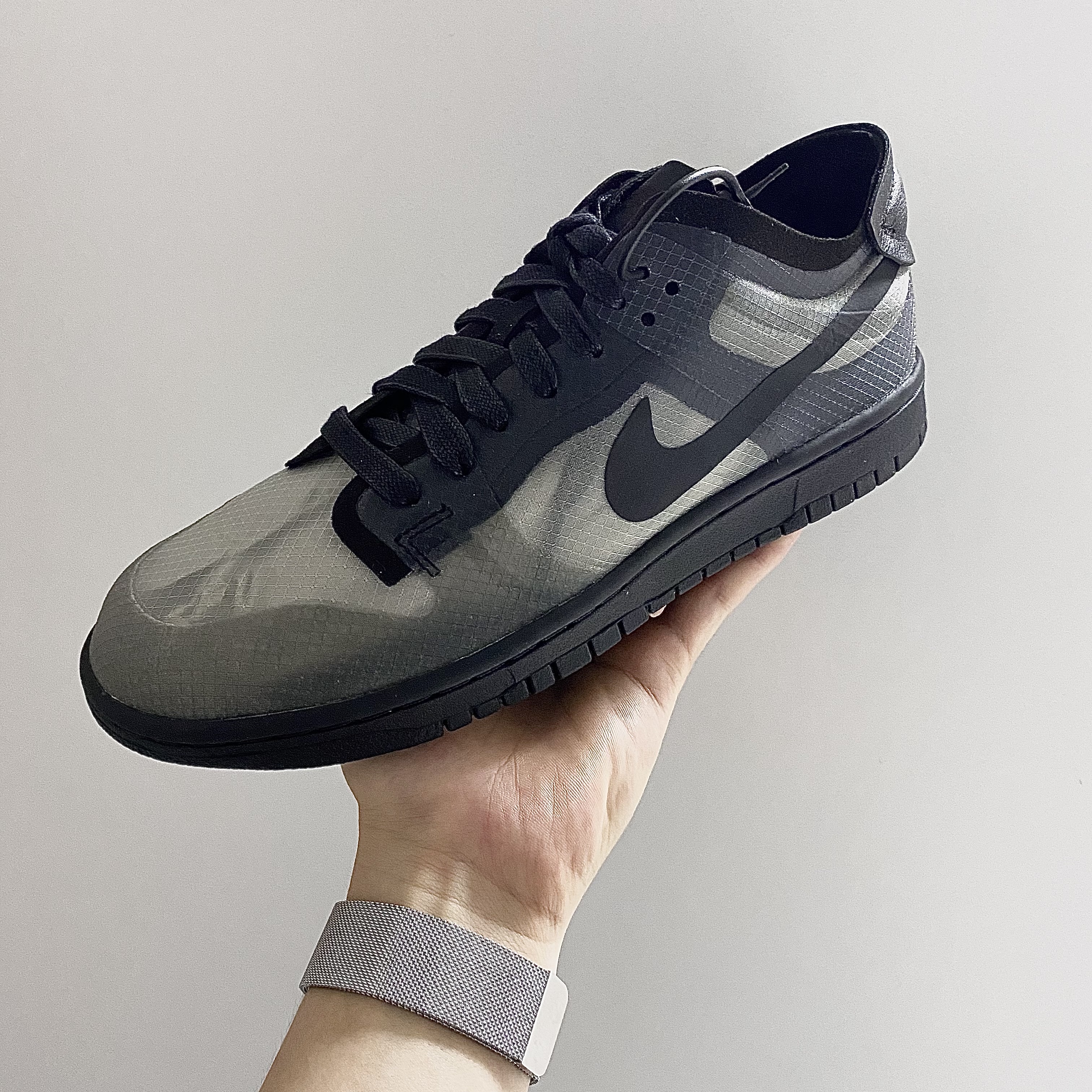 (W) Nike x Comme des Garcons Dunk Low Black 착용 스타일