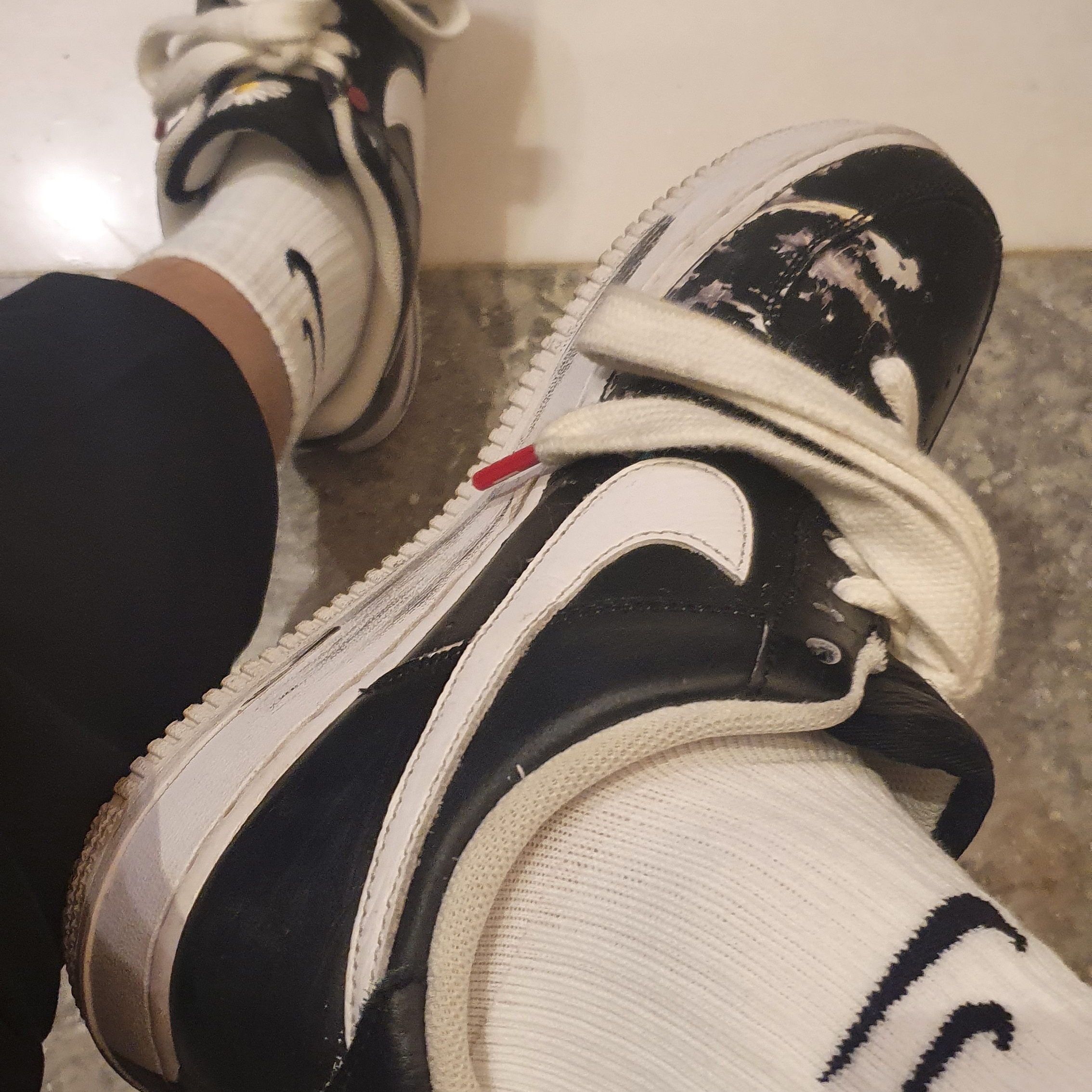 Nike x Peaceminusone Air Force 1 Low Para-Noise 착용 스타일