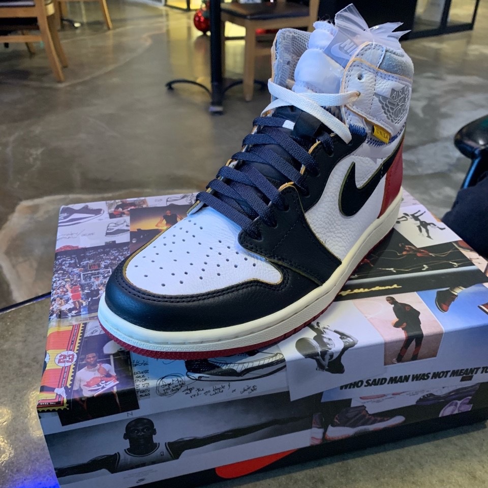 Jordan 1 x Union Retro High Black Toe 착용 스타일 - 1