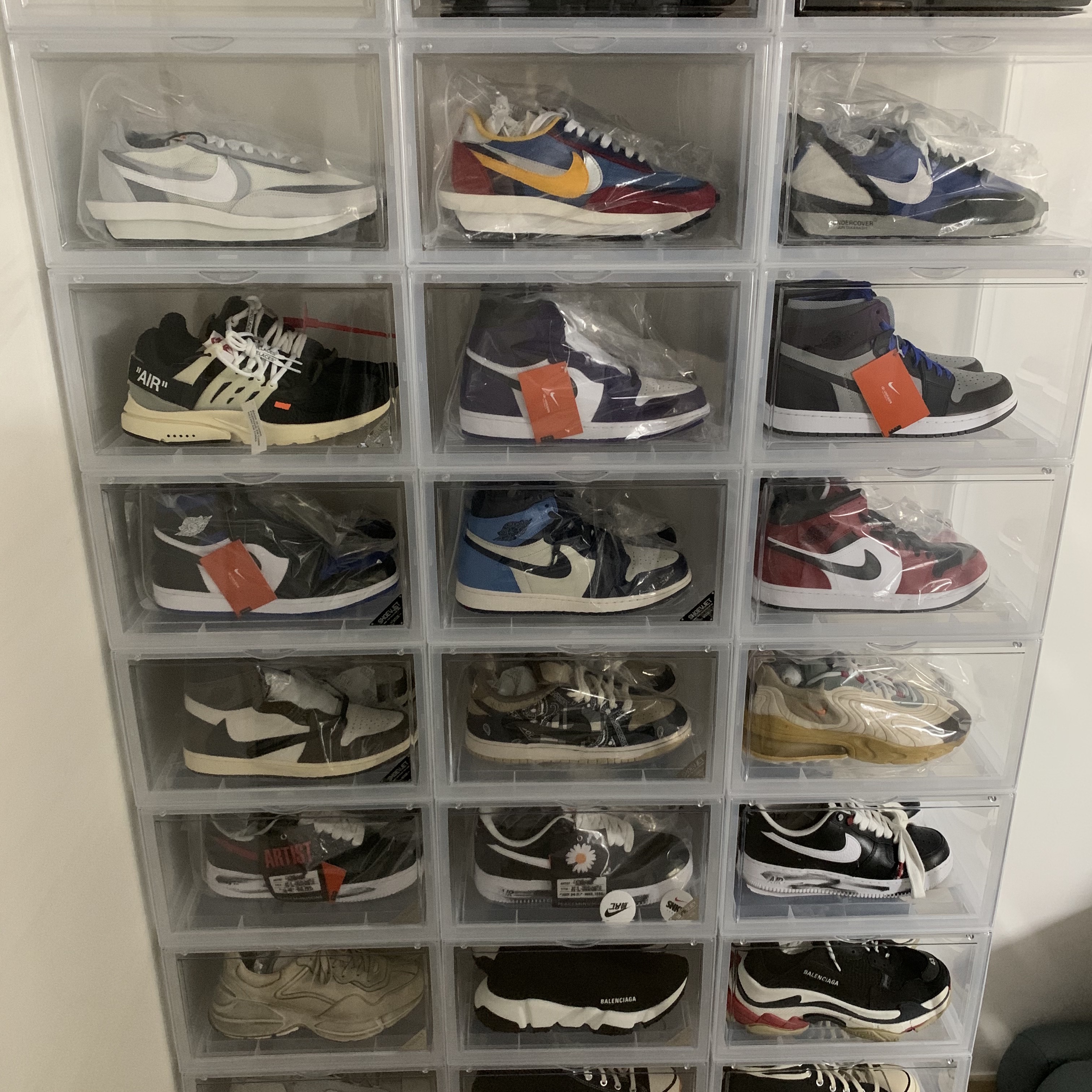 Nike x Sacai LDWaffle Blue Multi, Nike x Sacai LDWaffle Summit White 착용 스타일