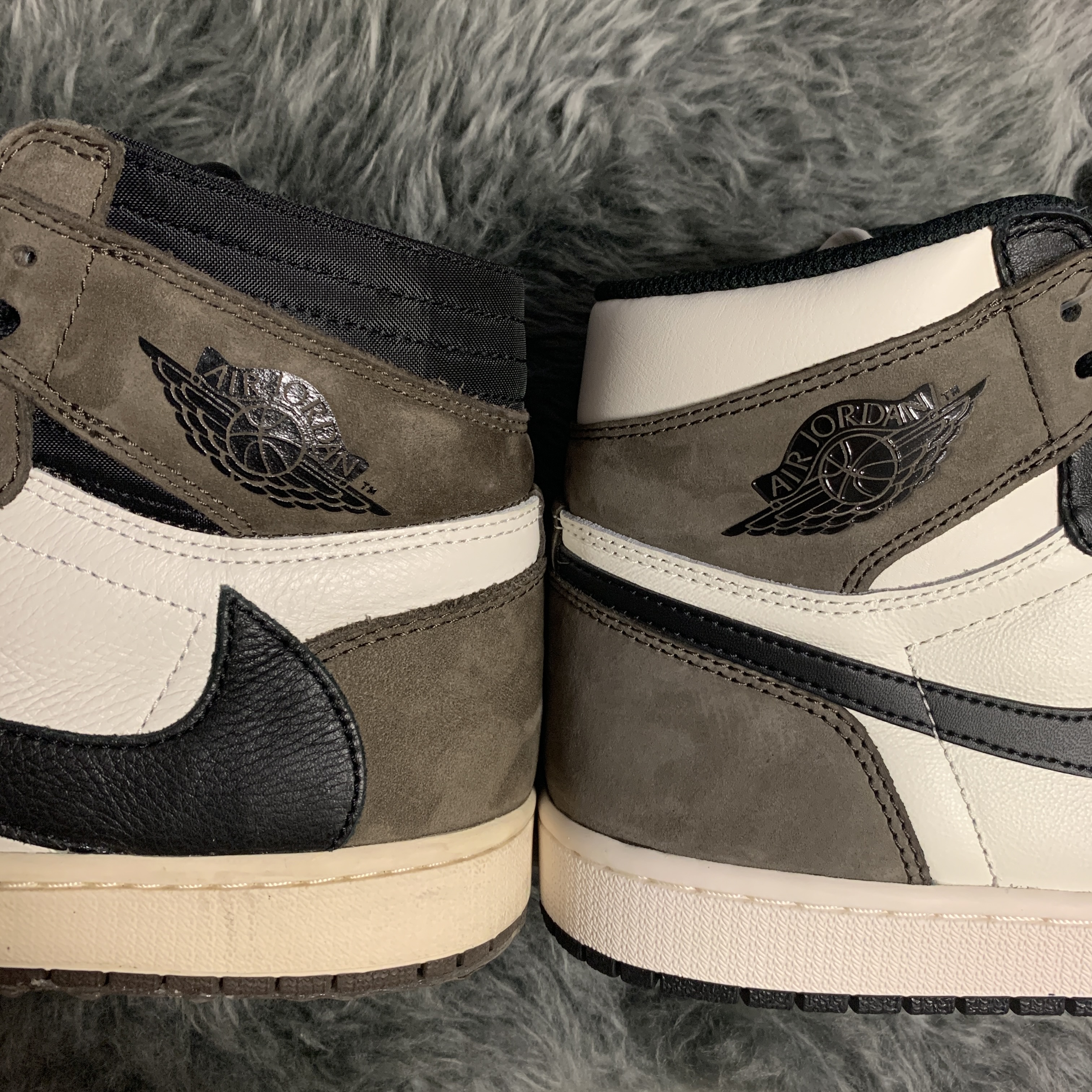 Jordan 1 x Travis Scott Retro High OG SP Mocha, Jordan 1 Retro High OG Black Mocha 착용 스타일
