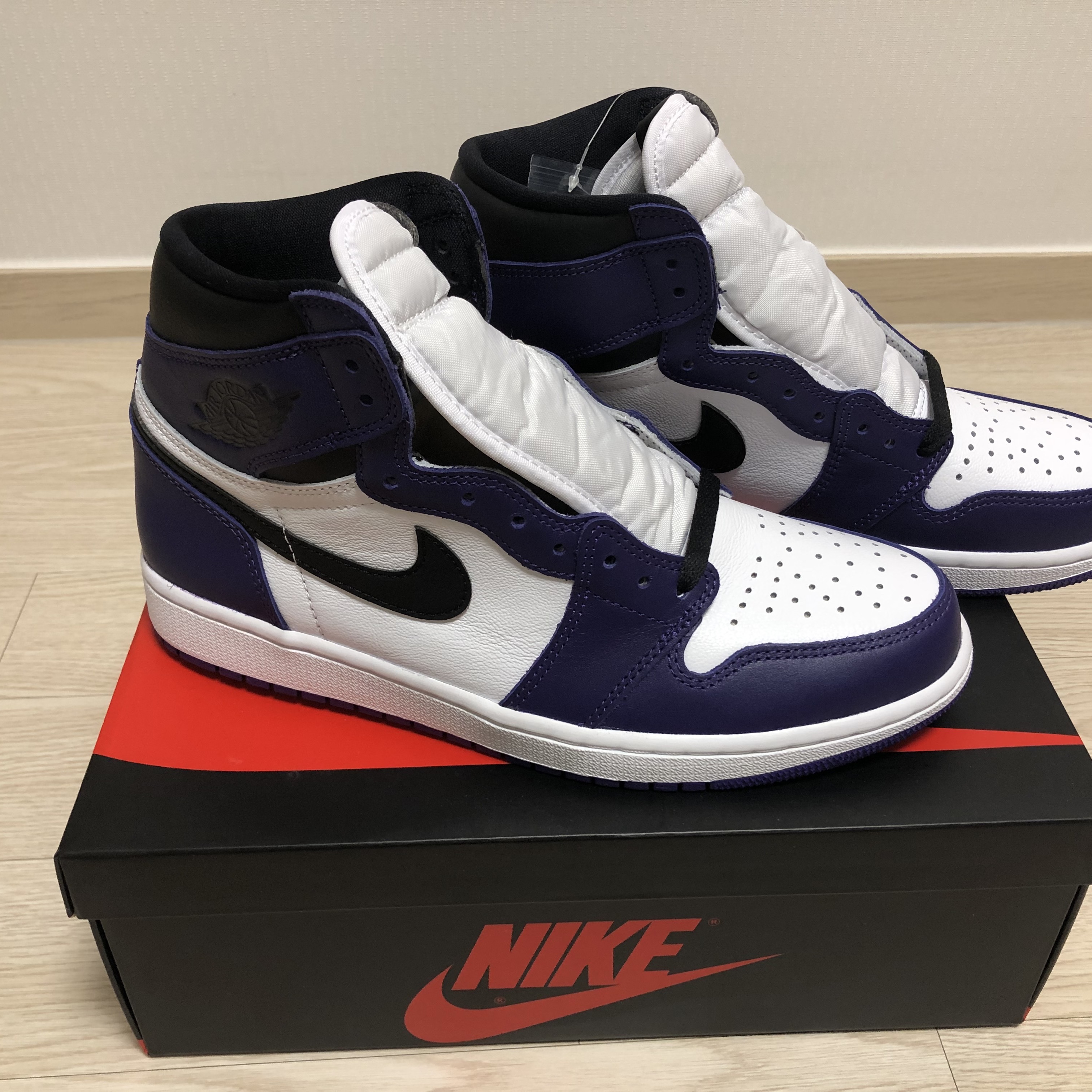 Jordan 1 Retro High OG Court Purple 2020 착용 스타일 - 1