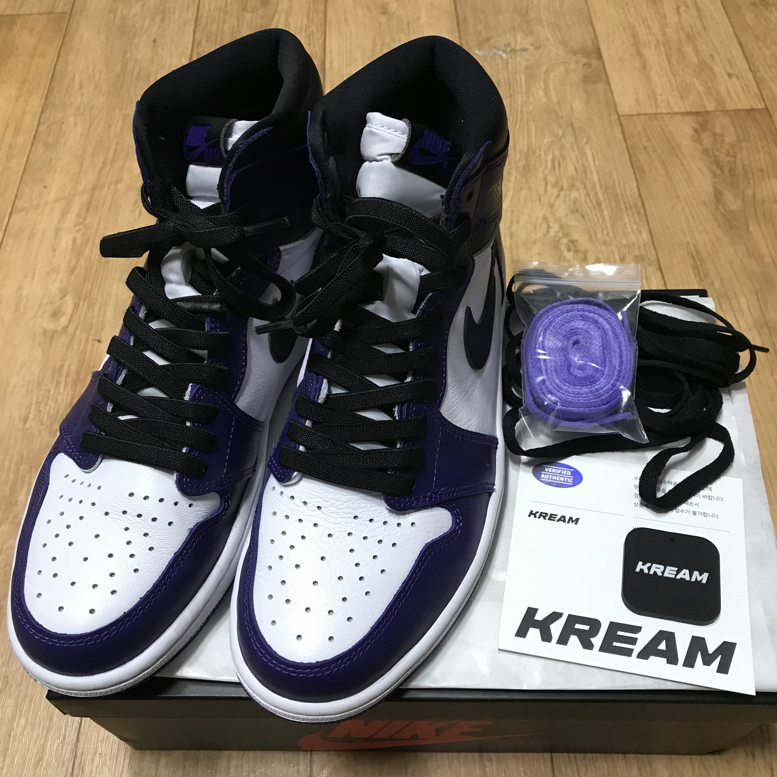 Jordan 1 Retro High OG Court Purple 2020 착용 스타일 - 2