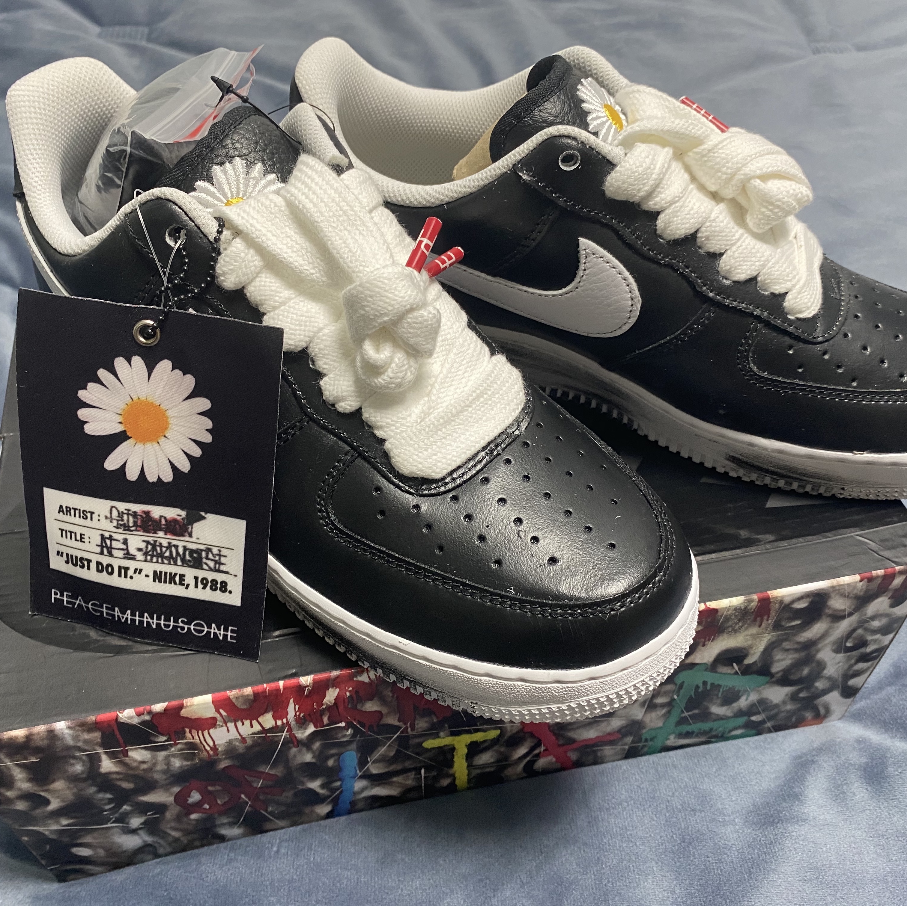 Nike x Peaceminusone Air Force 1 Low Para-Noise 착용 스타일