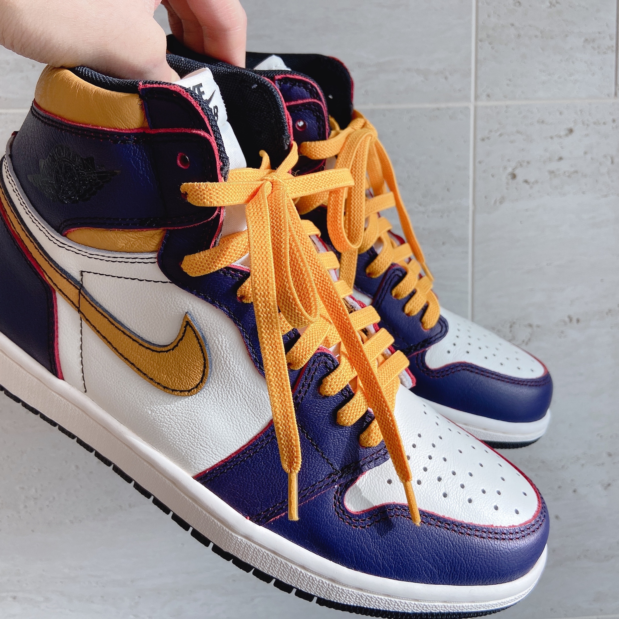 Jordan 1 Retro High OG Defiant SB LA to Chicago 착용 스타일 - 4