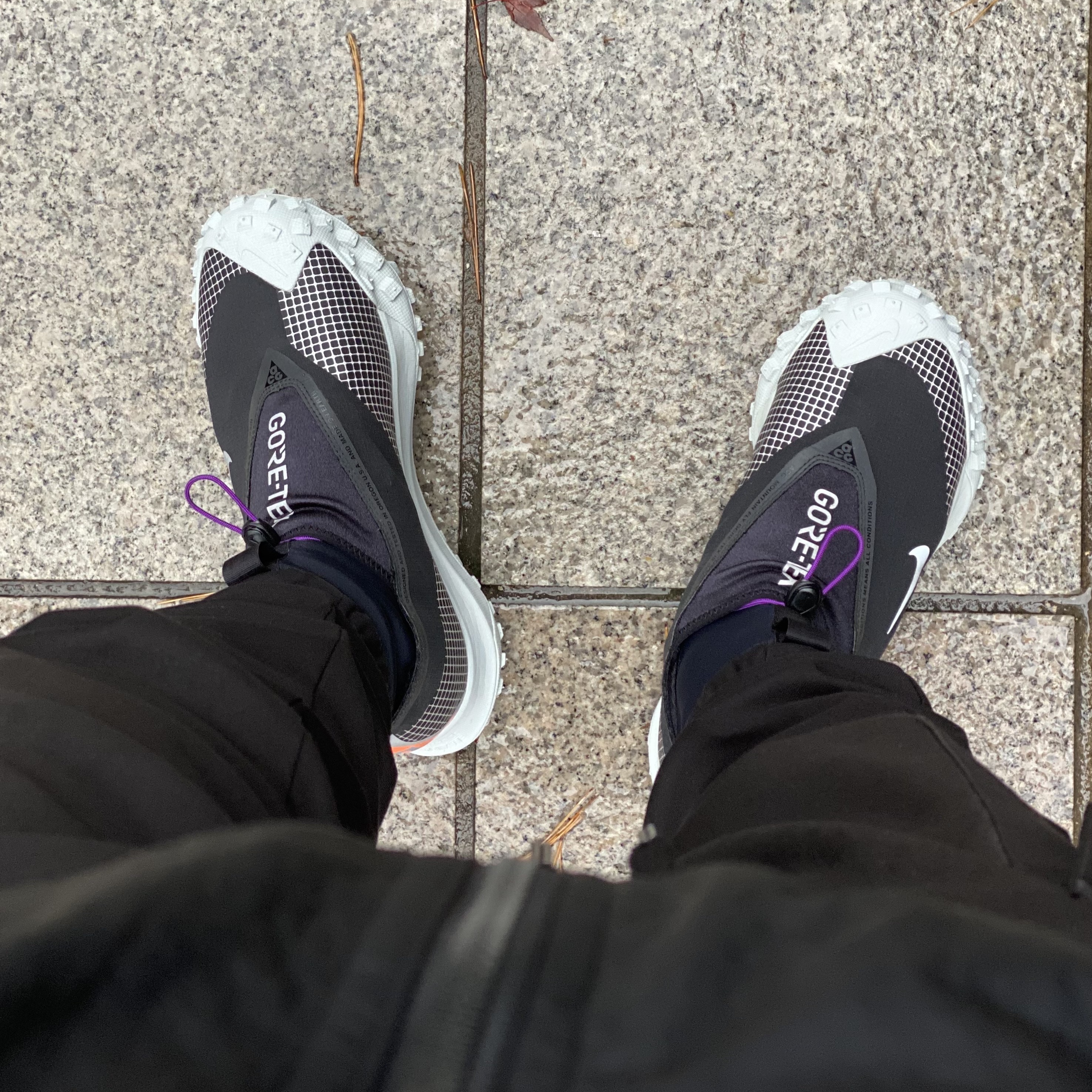 Nike ACG Mountain Fly Gore-Tex Metallic Silver, Jordan 1 Mid Light Smoke Grey 착용 스타일 - 1