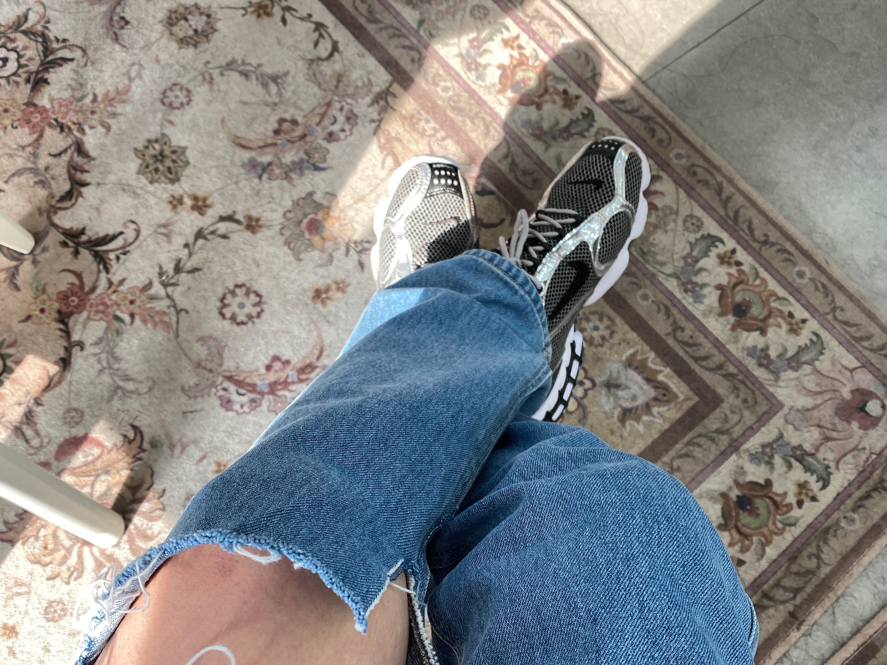 Nike x Stussy Air Zoom Spiridon Cage 2 Pure Platinum 착용 스타일