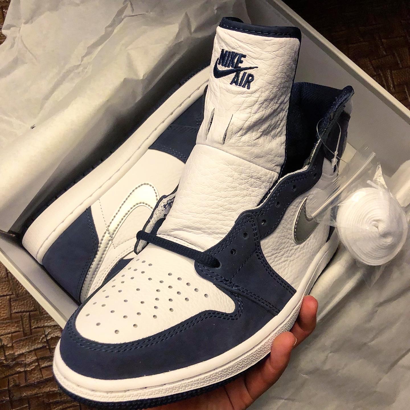 Jordan 1 Retro High OG CO.JP Midnight Navy, (GS) Jordan 1 Retro High OG CO.JP Midnight Navy 착용 스타일 - 2