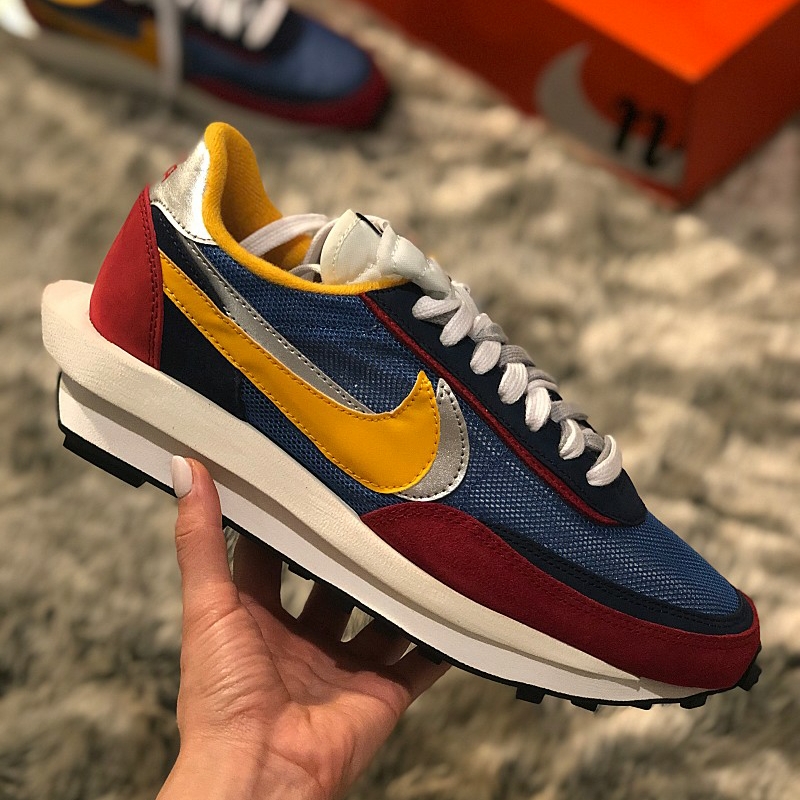 Nike x Sacai LDWaffle Blue Multi 착용 스타일