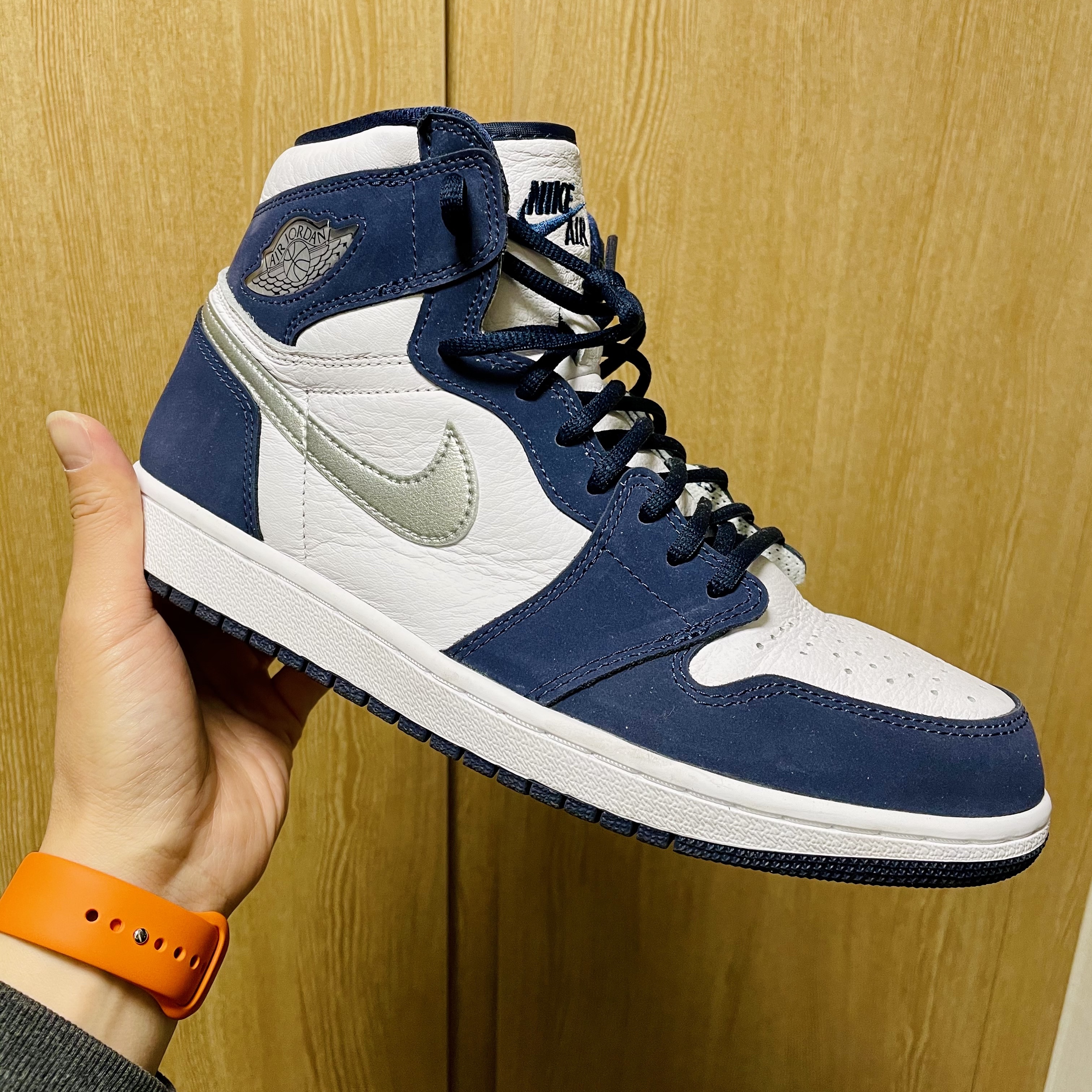 Jordan 1 Retro High OG CO.JP Midnight Navy 착용 스타일