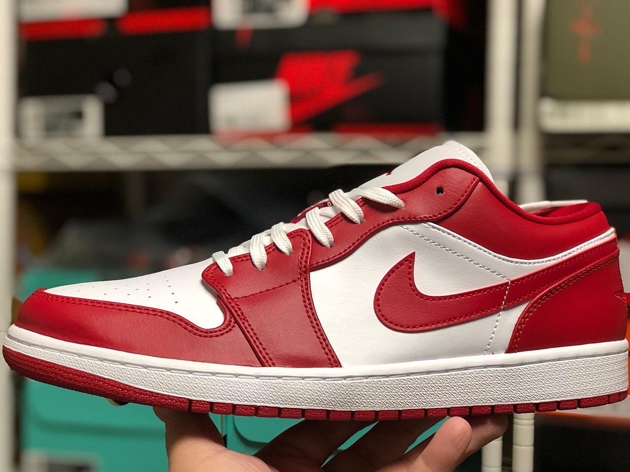 Jordan 1 Low Gym Red White 착용 스타일