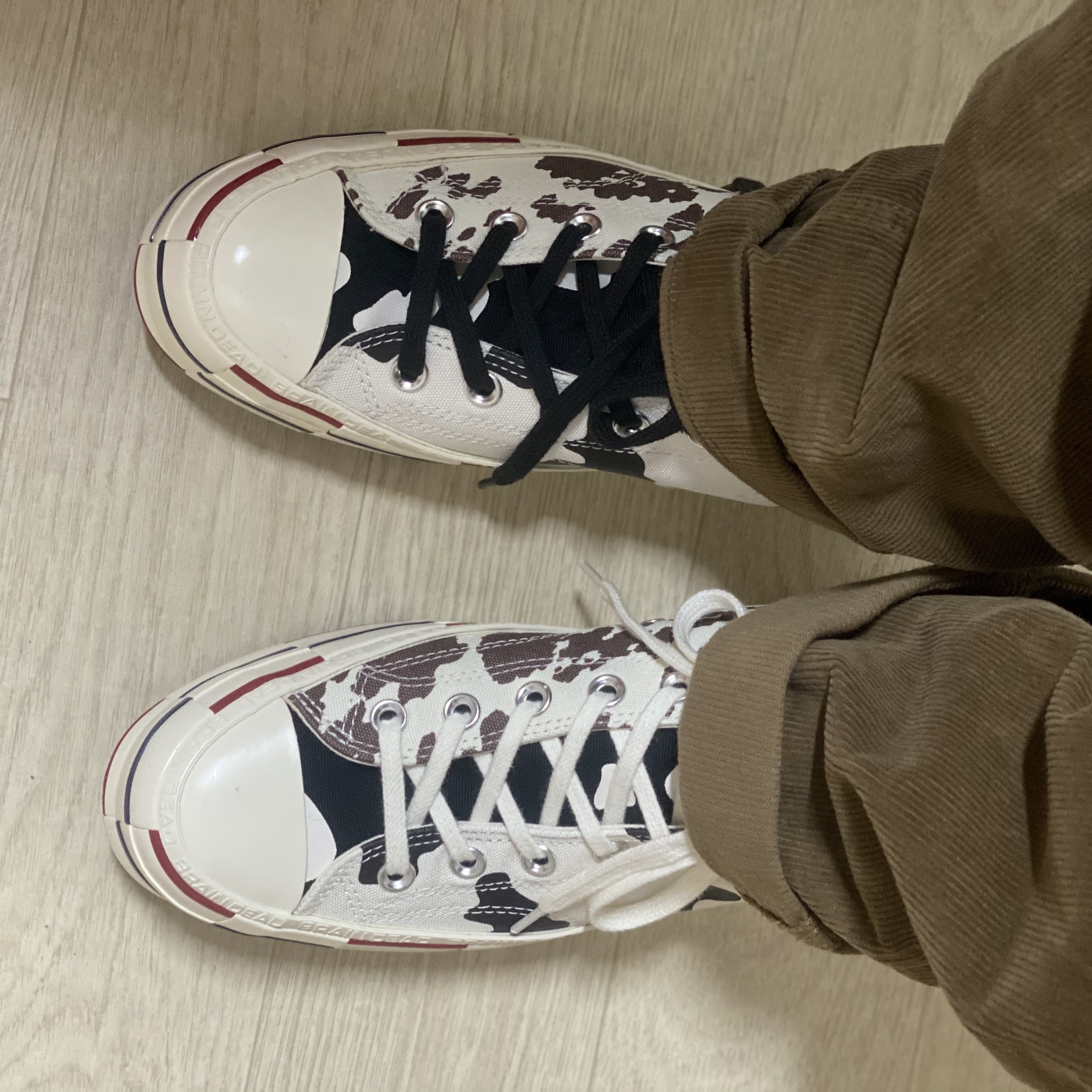 Converse x Brain Dead Chuck 70 Hi Egret 착용 스타일