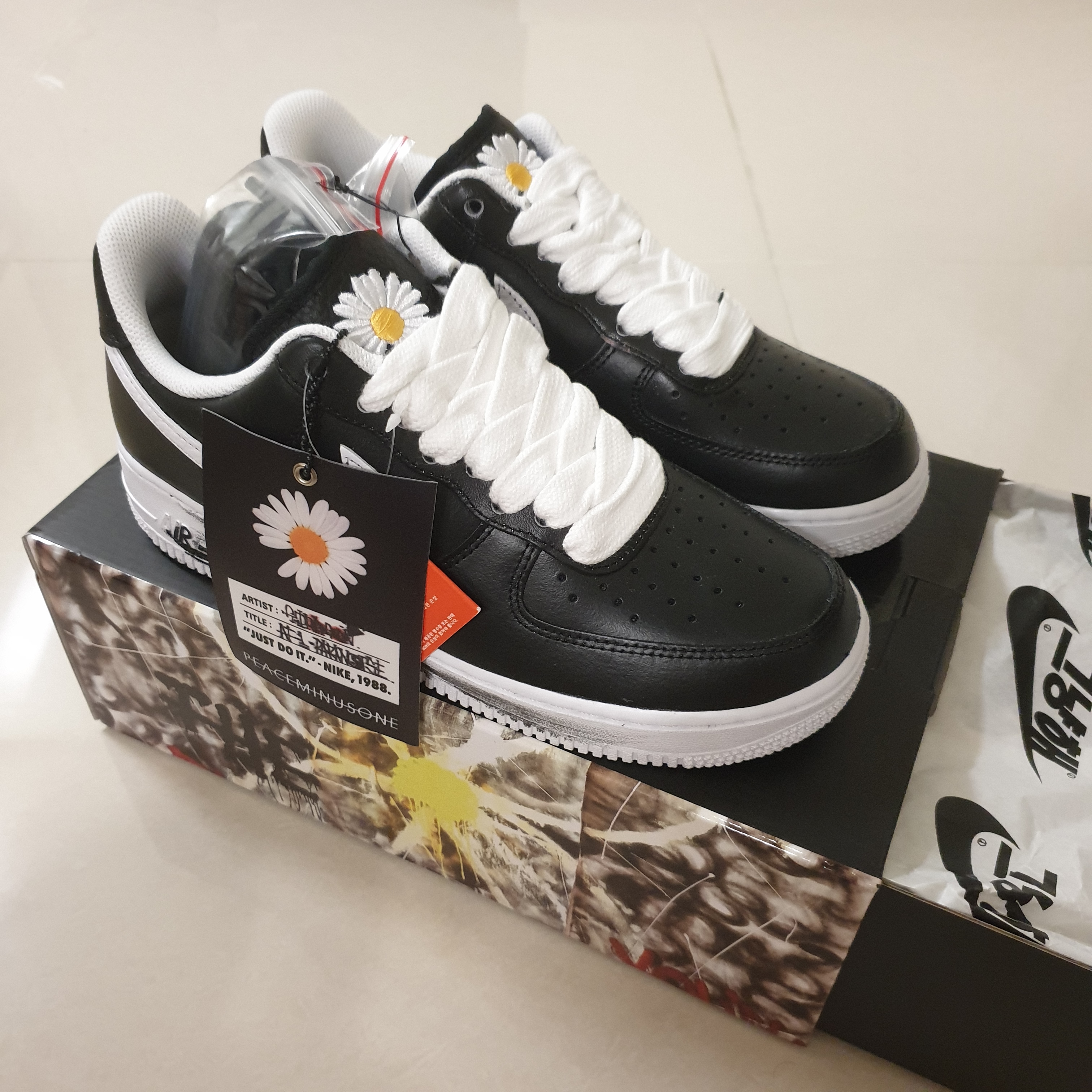 Nike x Peaceminusone Air Force 1 Low Para-Noise 착용 스타일