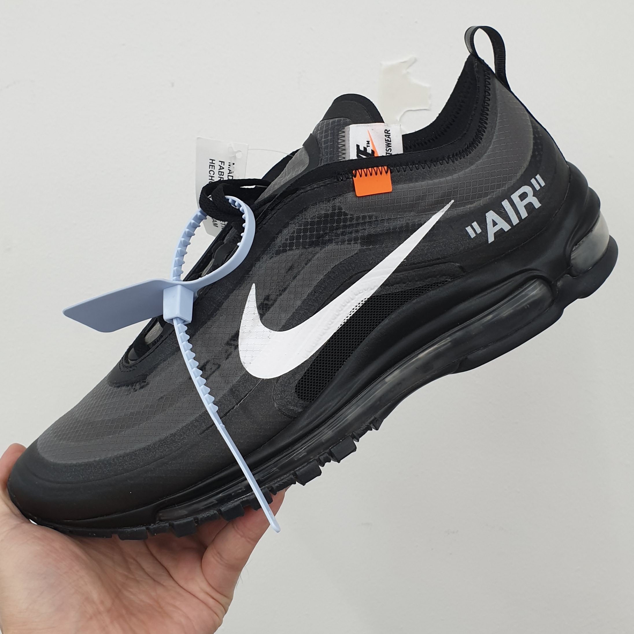 Nike x Off-White Air Max 97 Black 착용 스타일