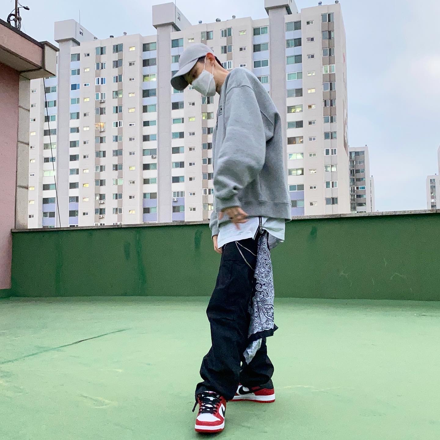 Nike SB Dunk Low Pro Chicago 착용 스타일