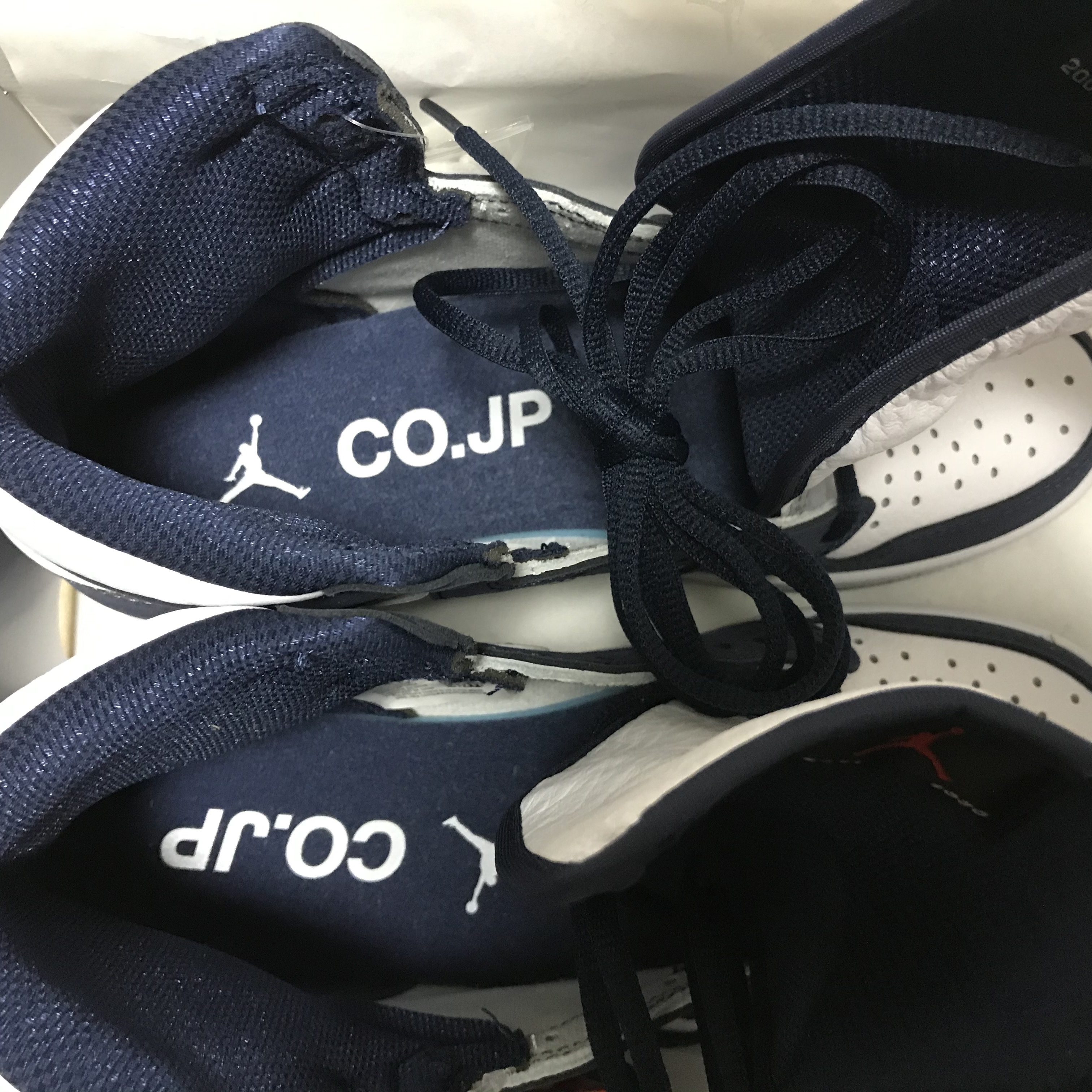 Jordan 1 Retro High OG CO.JP Midnight Navy 착용 스타일 - 4