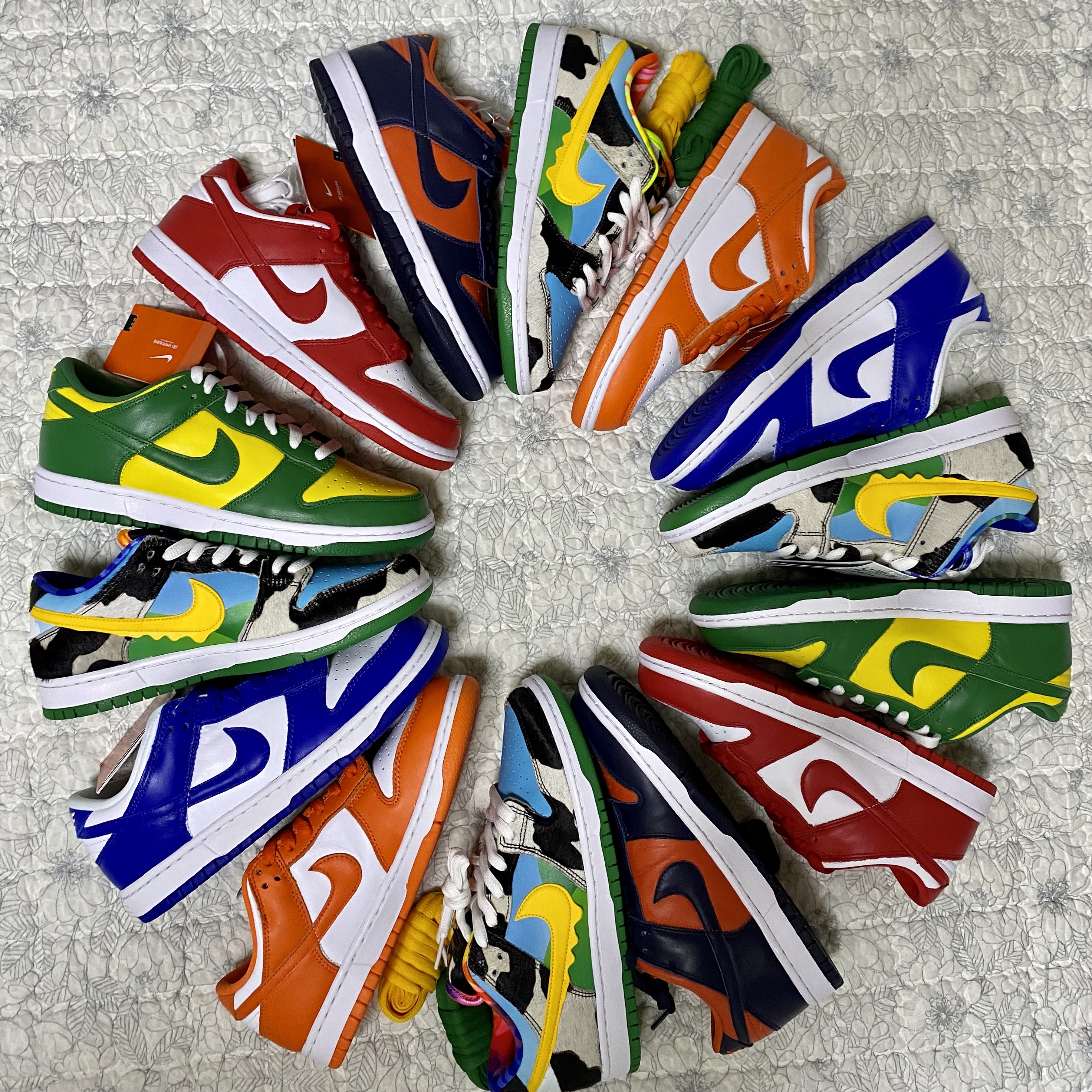 Nike Dunk Low SP Champ Colors, Nike Dunk Low SP Brazil 2020 착용 스타일
