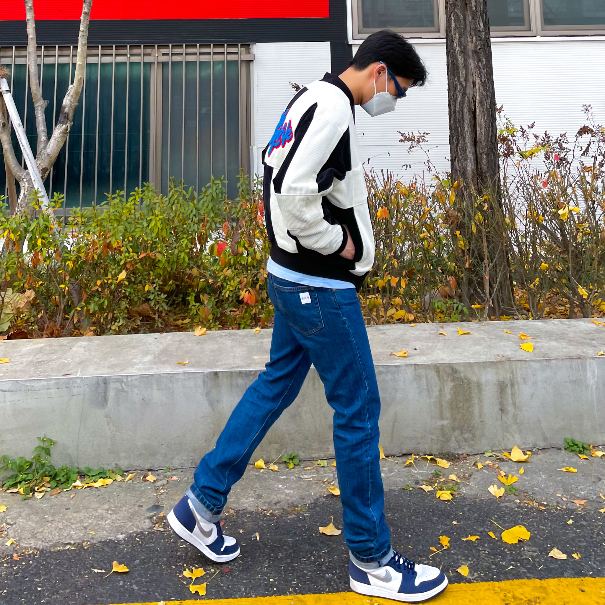Jordan 1 Retro High OG CO.JP Midnight Navy 착용 스타일