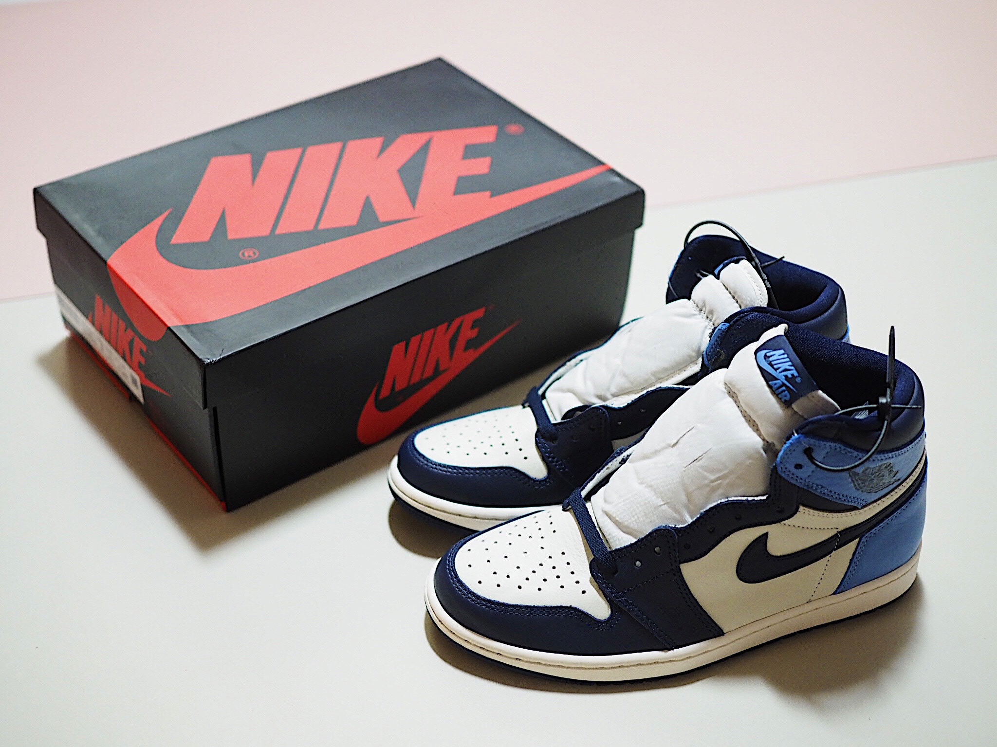 Jordan 1 Retro High Obsidian UNC 착용 스타일