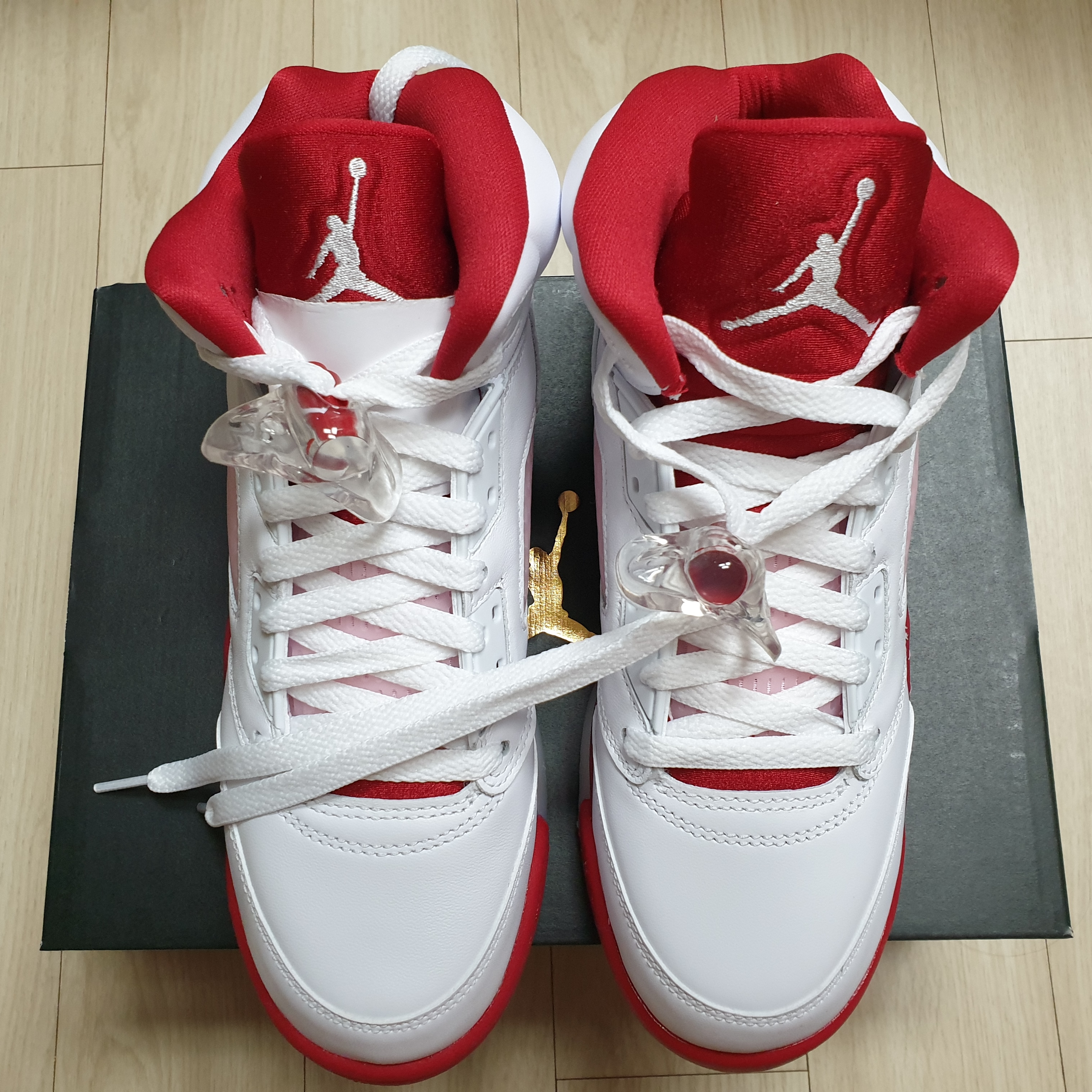 (GS) Jordan 5 Retro Pink Foam 착용 스타일 - 1