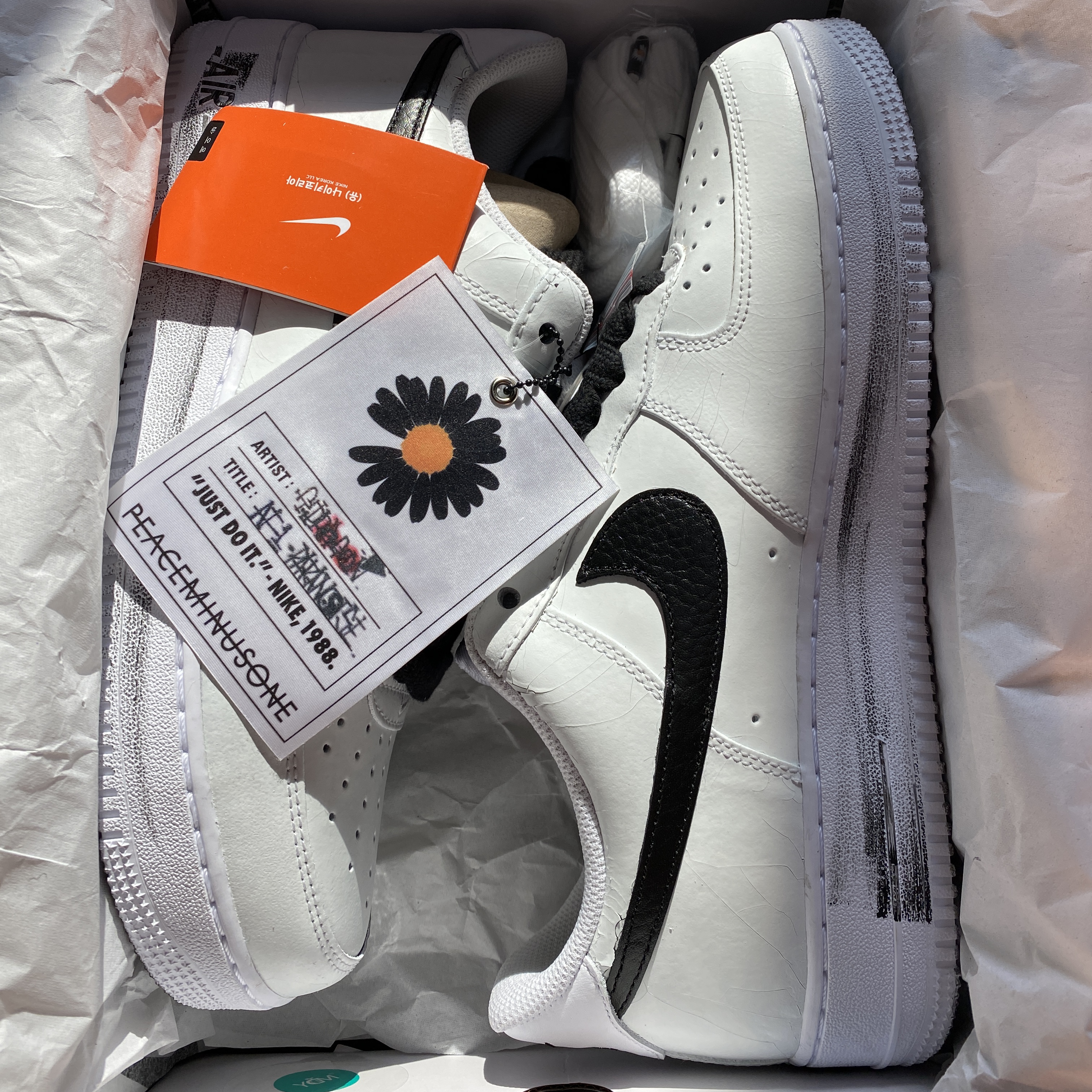 Nike x Peaceminusone Air Force 1 Low Para-Noise 2.0 착용 스타일 - 1