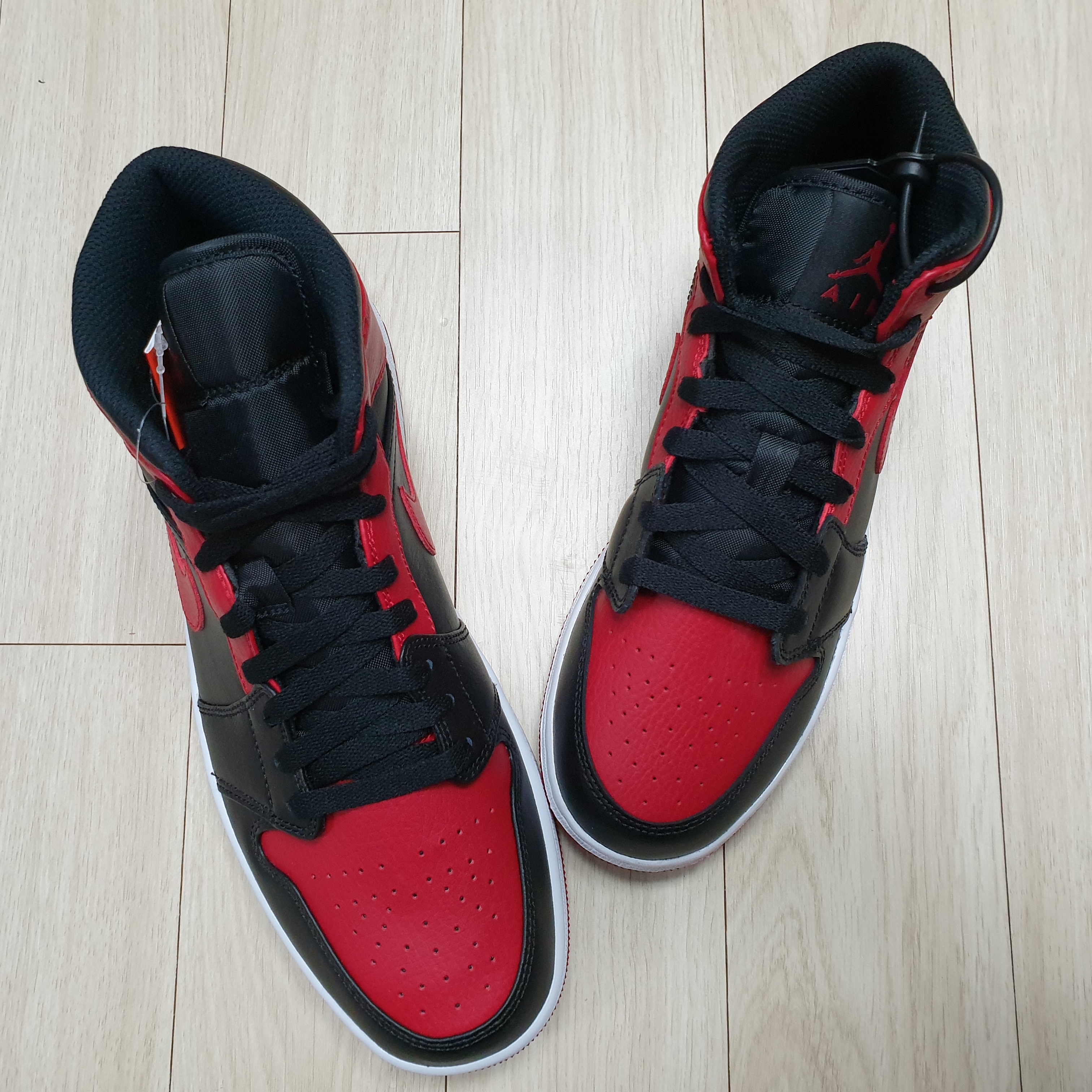 (GS) Jordan 1 Mid Bred Banned 2020 착용 스타일 - 4