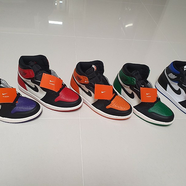 Jordan 1 Retro Shattered Backboard, Jordan 1 Retro High OG Pine Green 착용 스타일 - 2